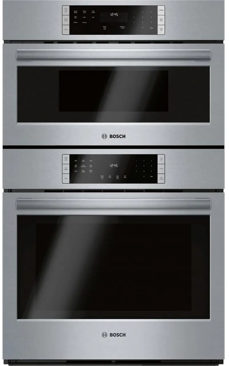 Bosch 800 Series 8.2 cu ft Combination Wall Oven - Stainless Steel 30 Inch