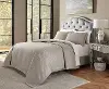 Port Orleans Soft Gray King 3 Piece Bedding Collection