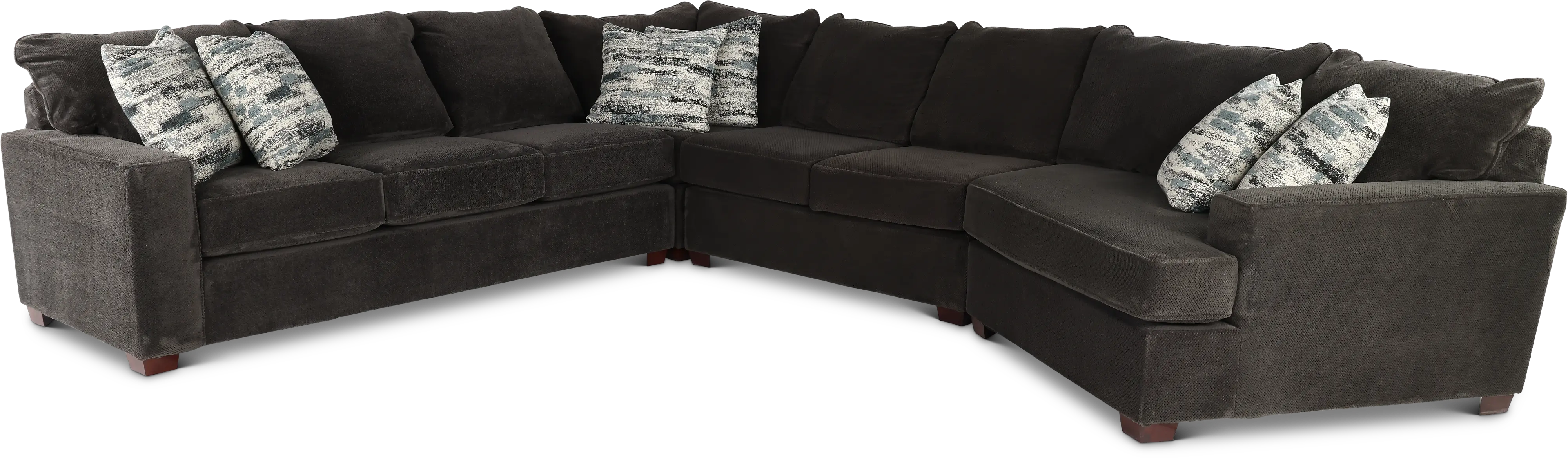4PC/AUTMN/STLG/OPT10 Autumn Gray 4 Piece Sectional-3