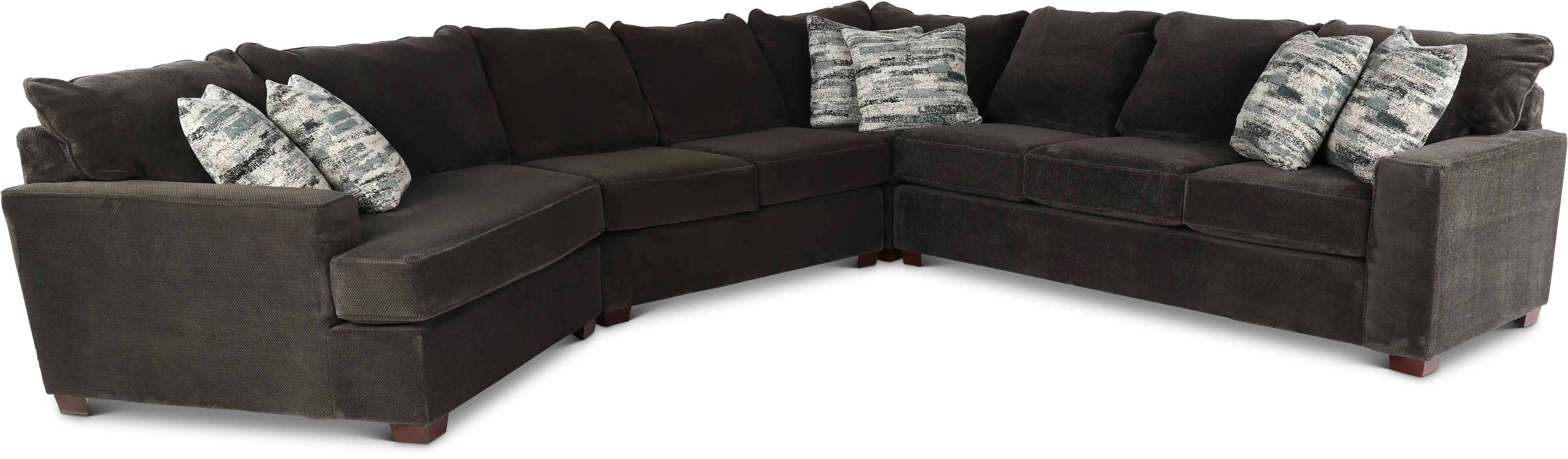 4PC/AUTMN/STLG/OPT11 Autumn Gray 4 Piece Sectional-3