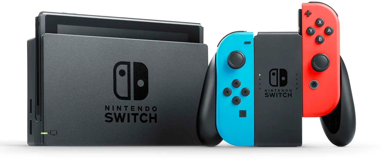 SWI/HRDWR_2BLU&REDJC Nintendo Switch Console - Red/Blue Joy-Con Controller-2
