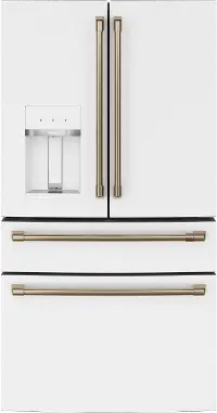 CVE28DP4NW2 Cafe 27.8 cu ft 4 Door Refrigerator - Matte White