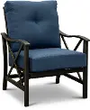 Denison Blue Rocking Patio Club Chair