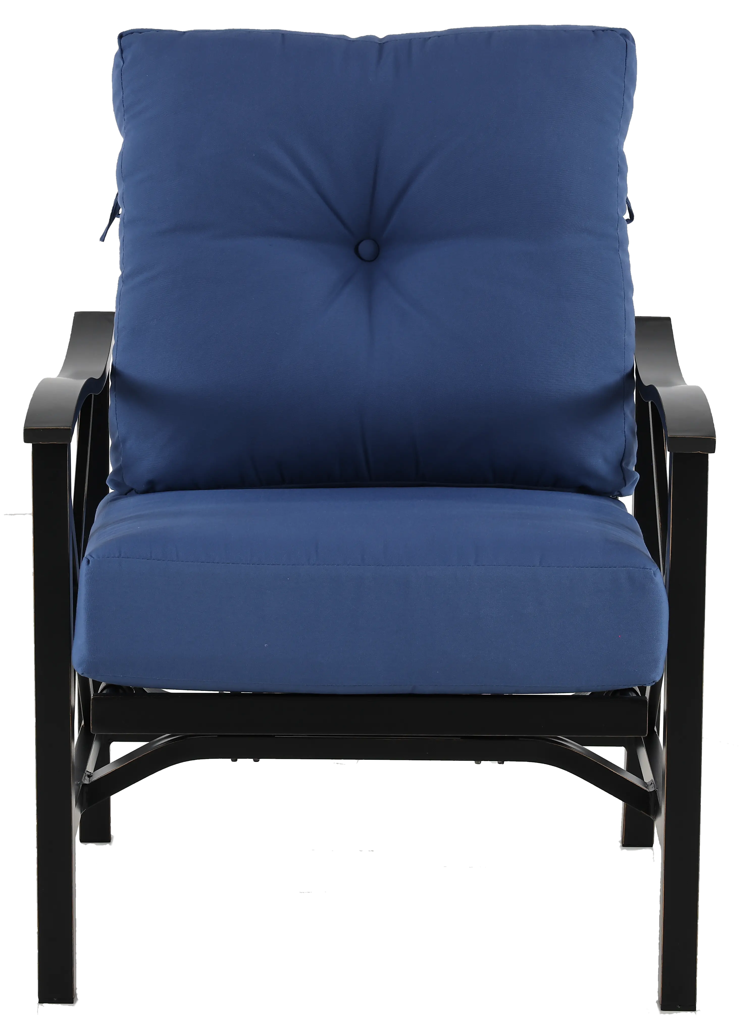 Denison Blue Rocking Patio Club Chair-2