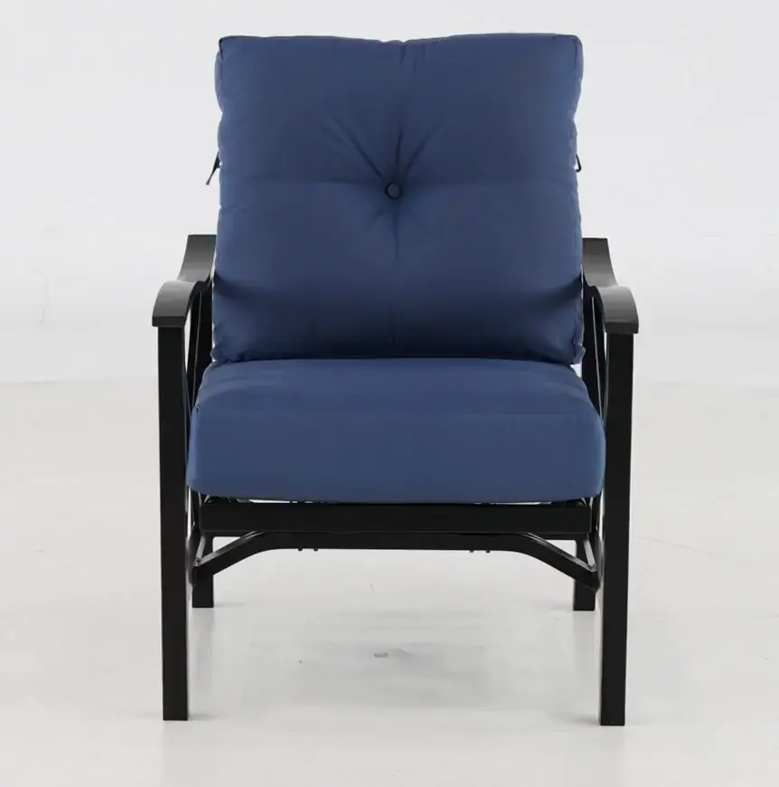 Denison Blue Rocking Patio Club Chair-4