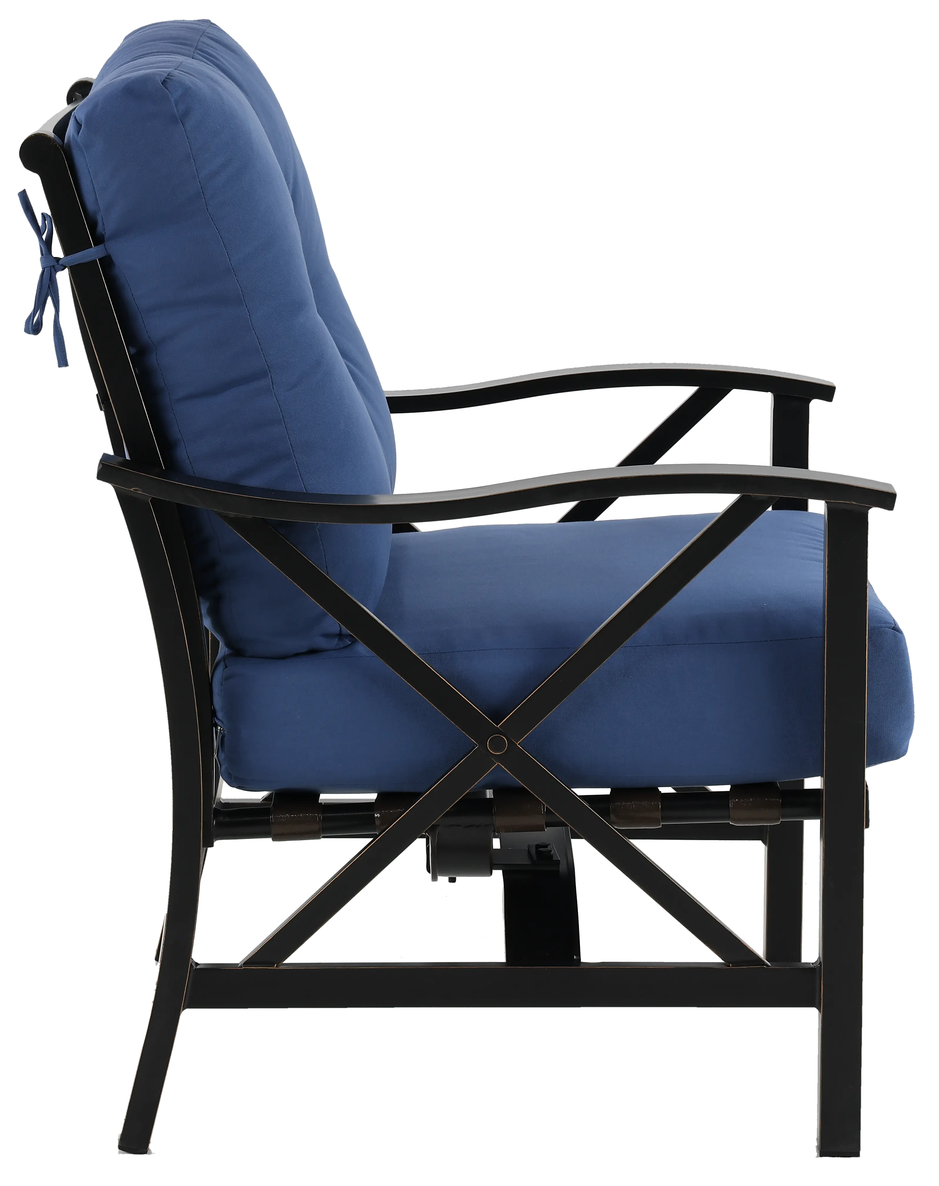 Denison Blue Rocking Patio Club Chair-5