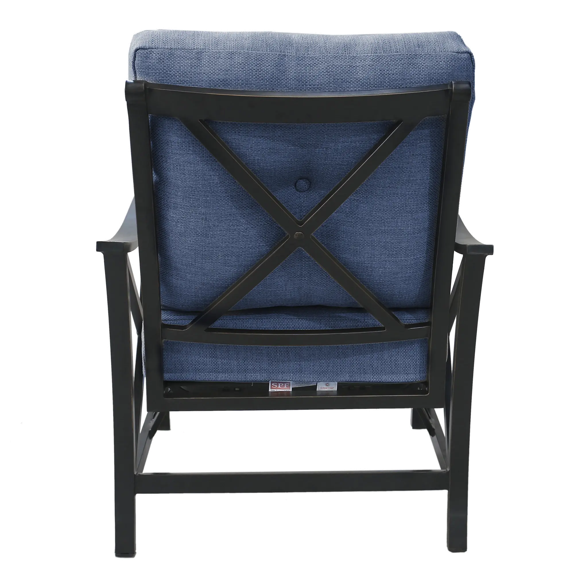 Denison Blue Rocking Patio Club Chair-6