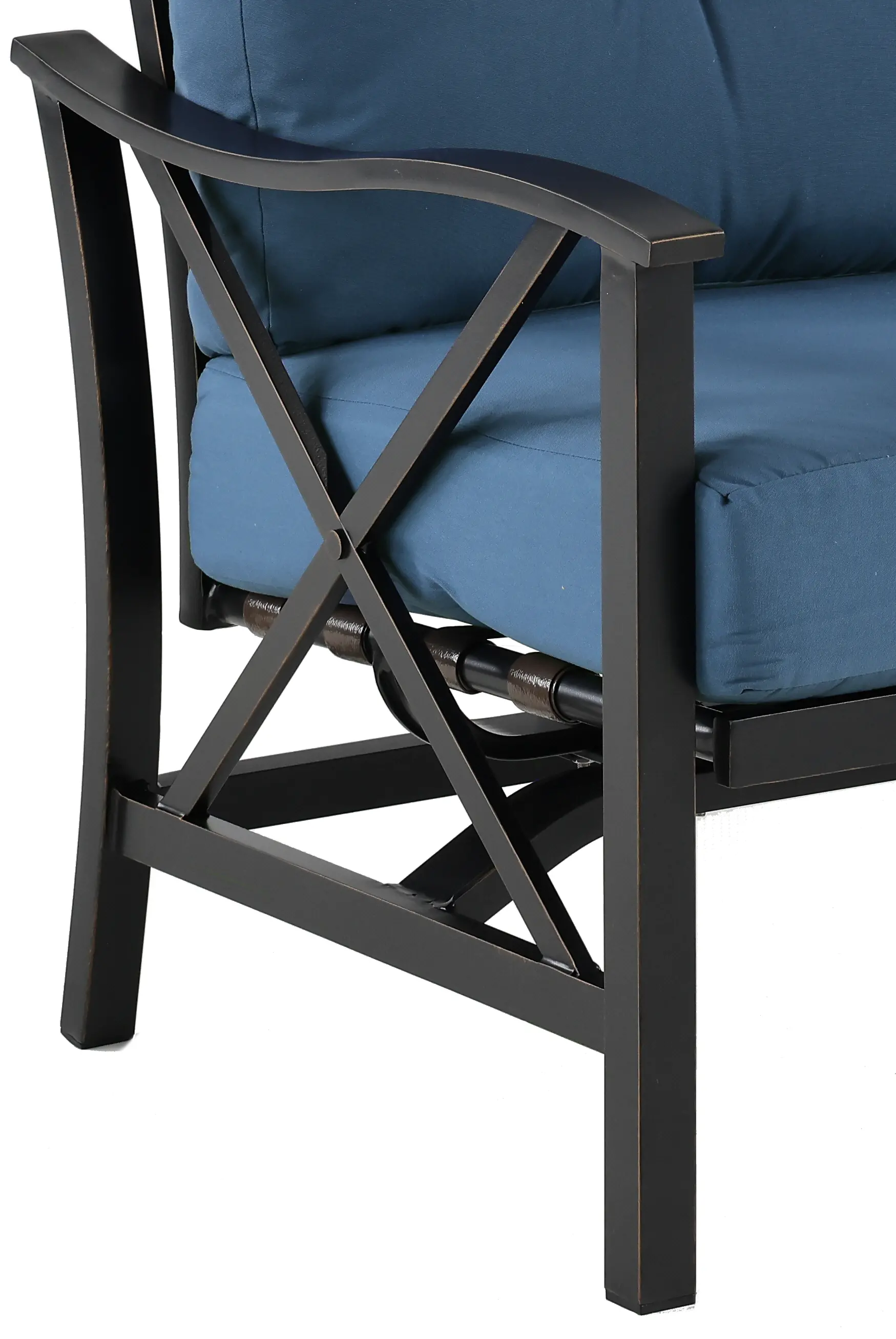 Denison Blue Rocking Patio Club Chair-7