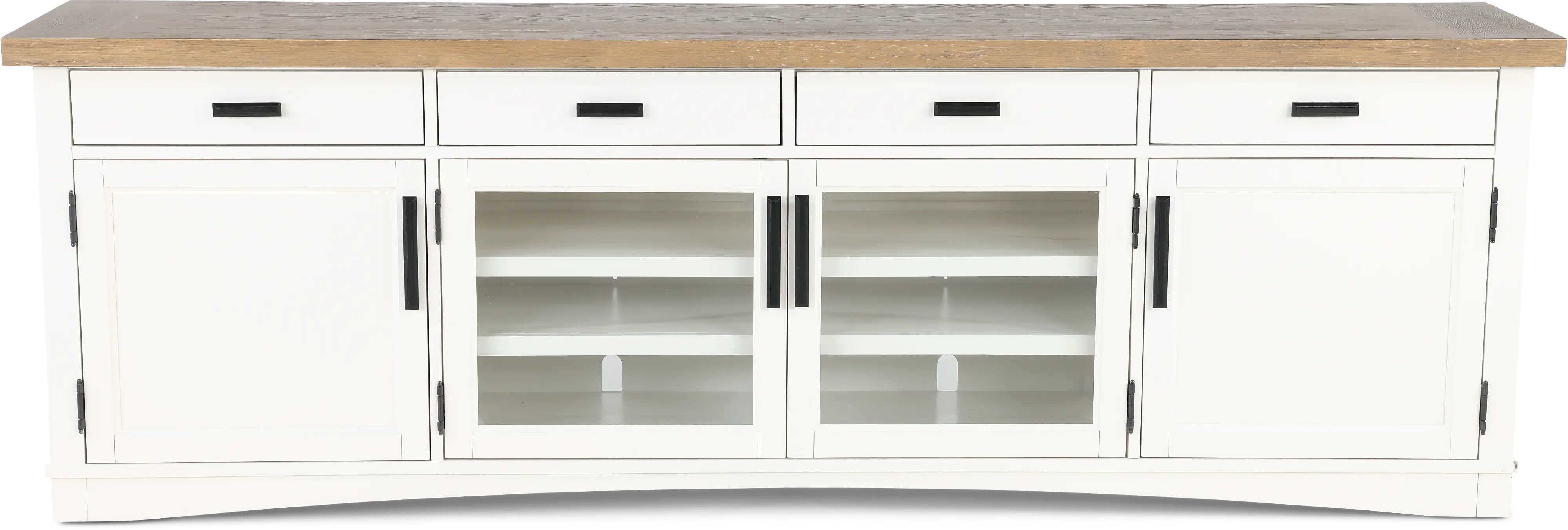 Amy Cotton White 92  TV Stand-1