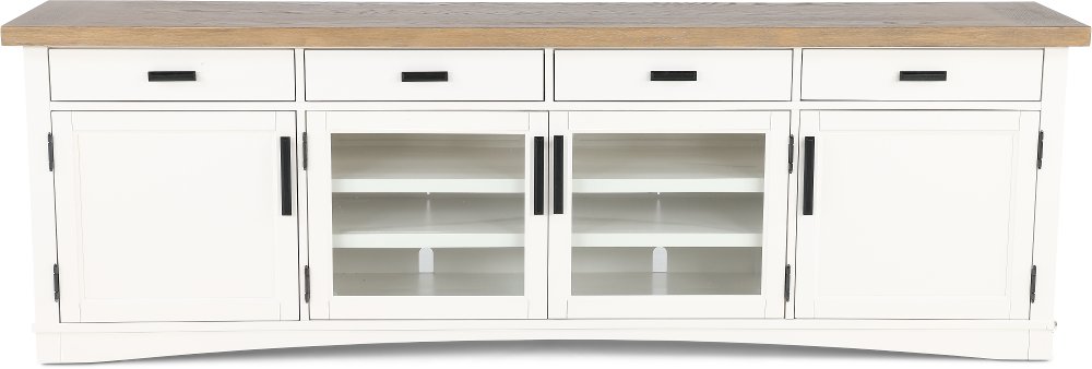 Amy Cotton White 92" TV Stand