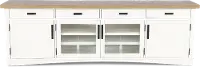 Amy Cotton White 92  TV Stand