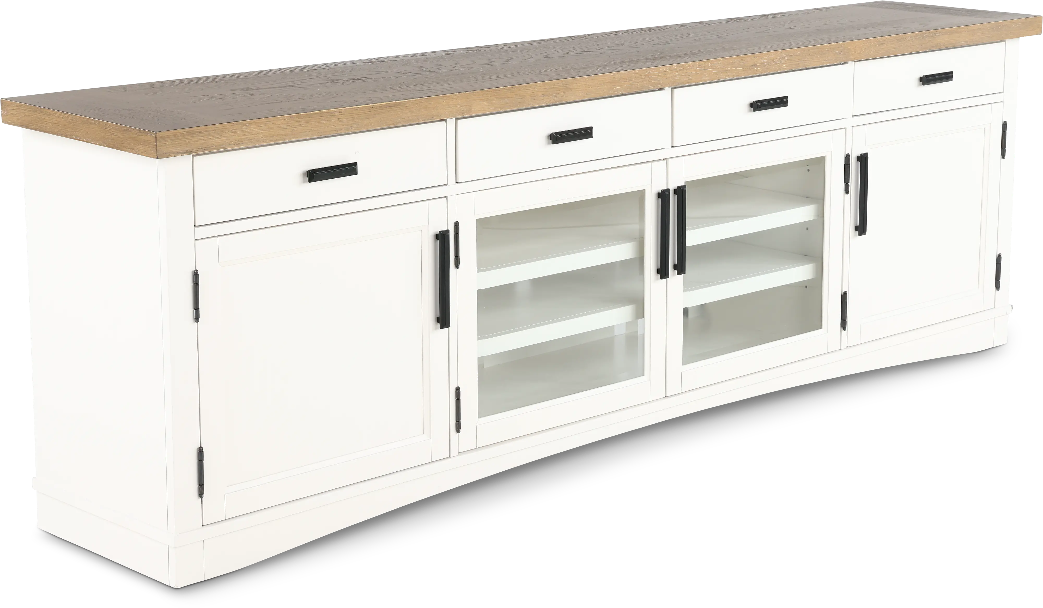 Amy Cotton White 92  TV Stand-4