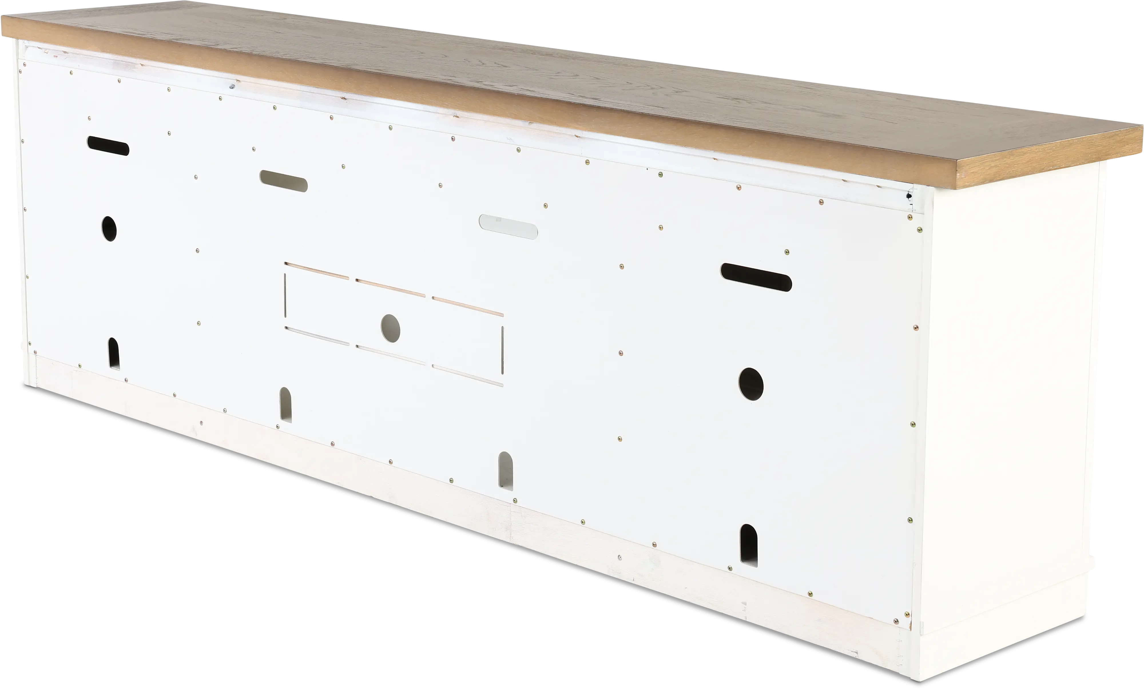 Amy Cotton White 92  TV Stand-5