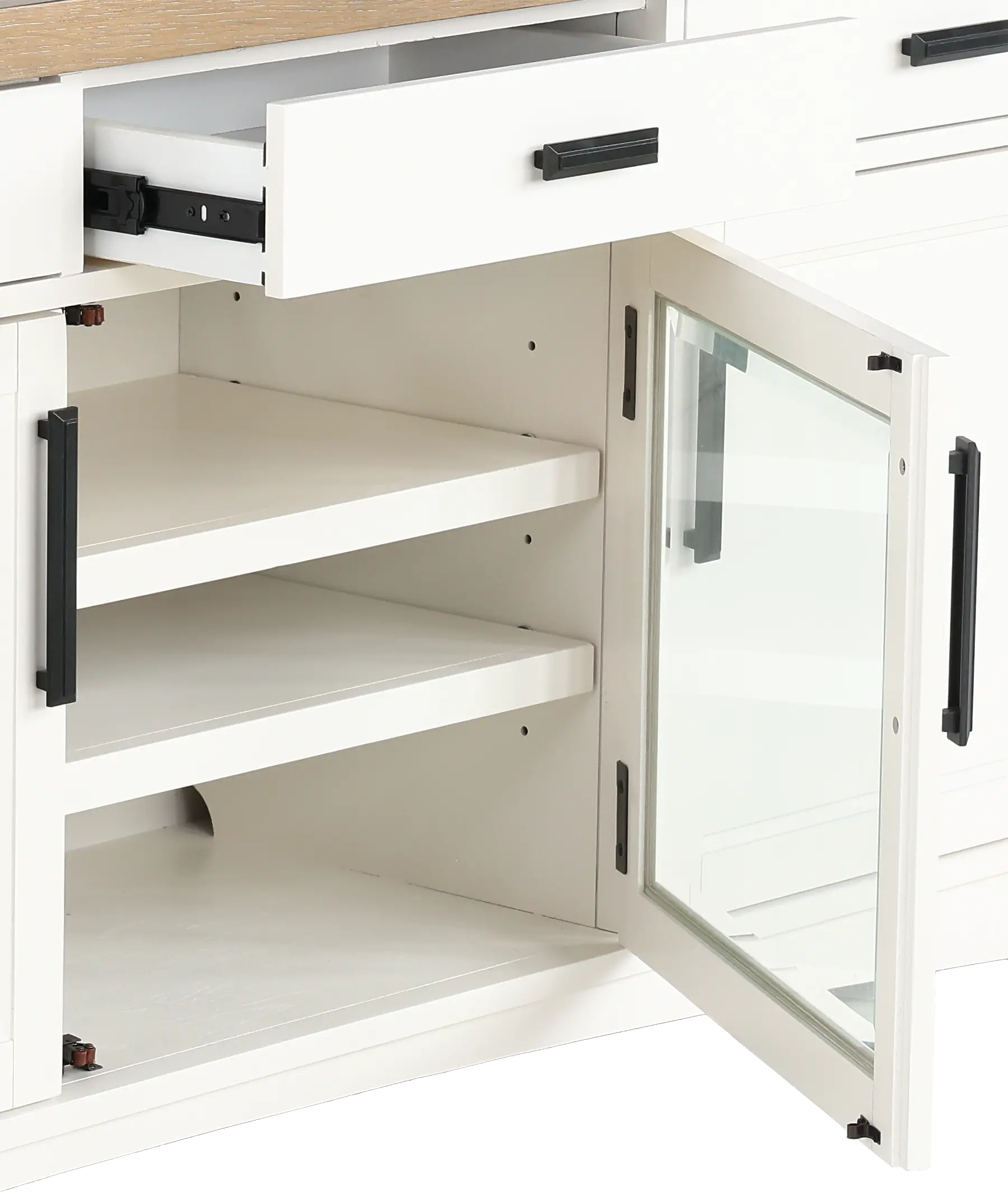 Amy Cotton White 92  TV Stand-6