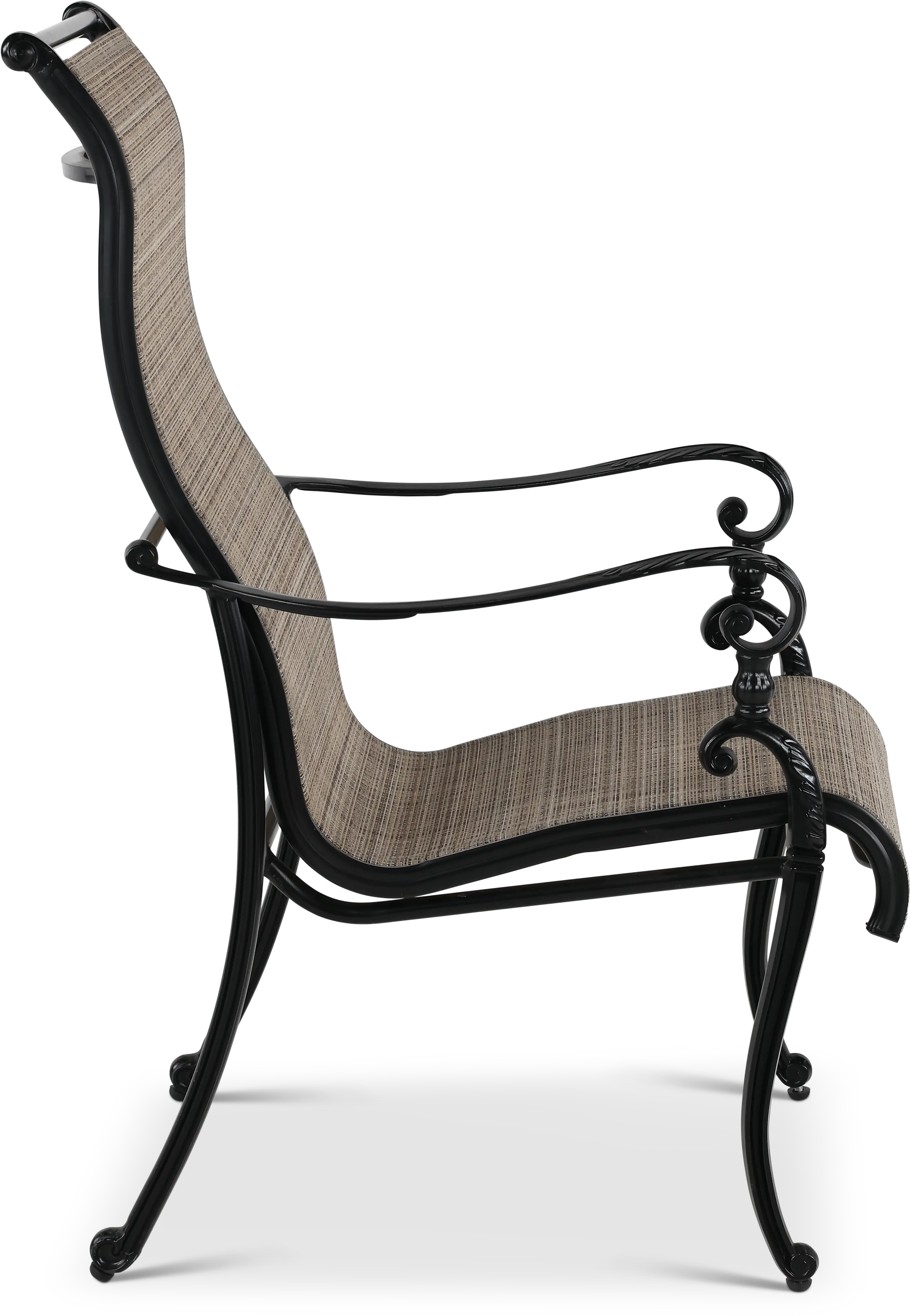 Montreal Brown Sling Patio Chair-3