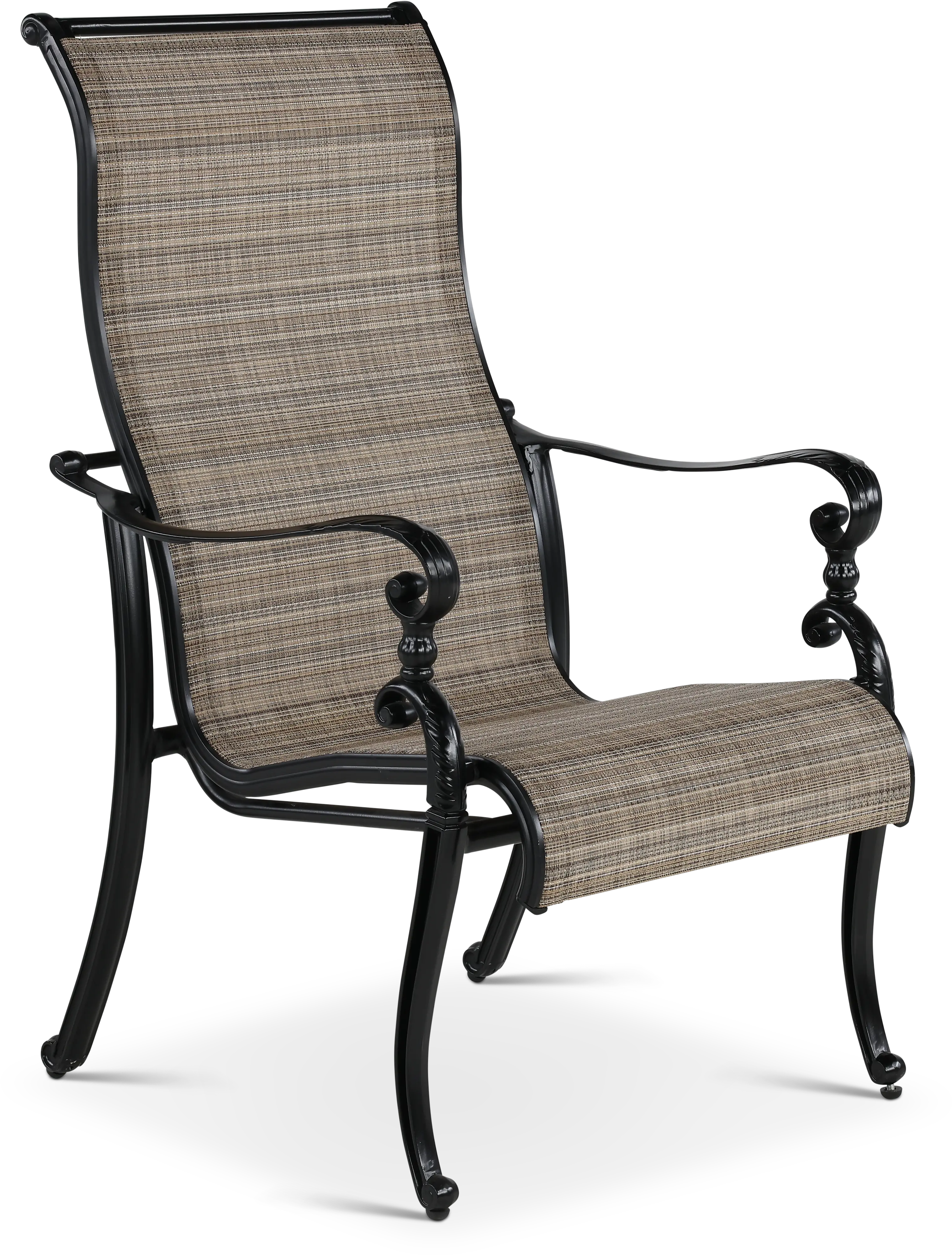 Montreal Brown Sling Patio Chair-6