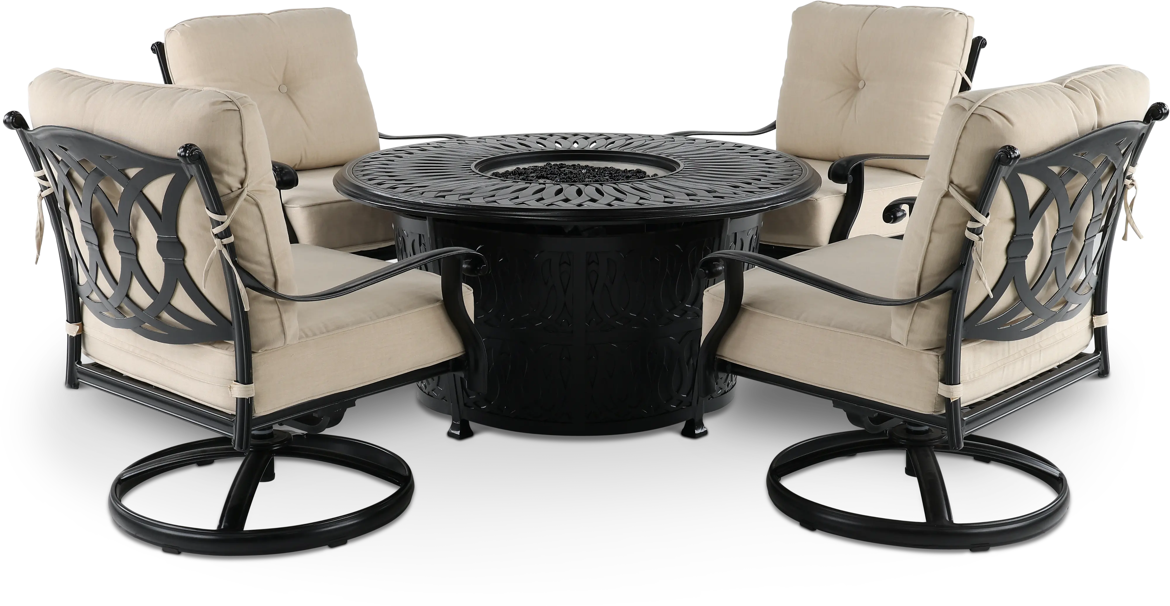 Montreal 5 Piece Chat Height Fire Pit-1