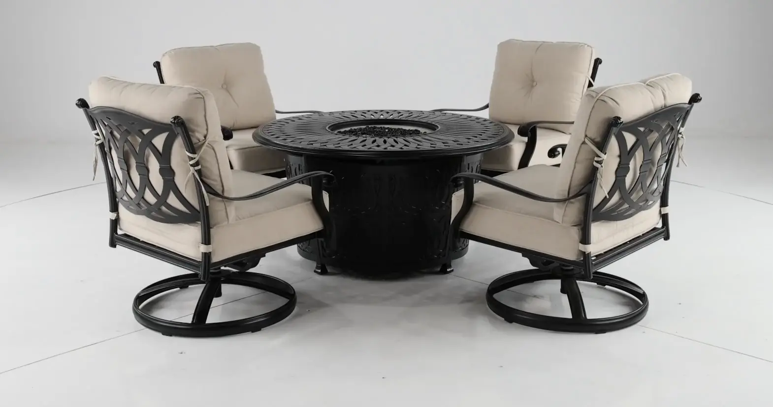 Montreal 5 Piece Chat Height Fire Pit-3