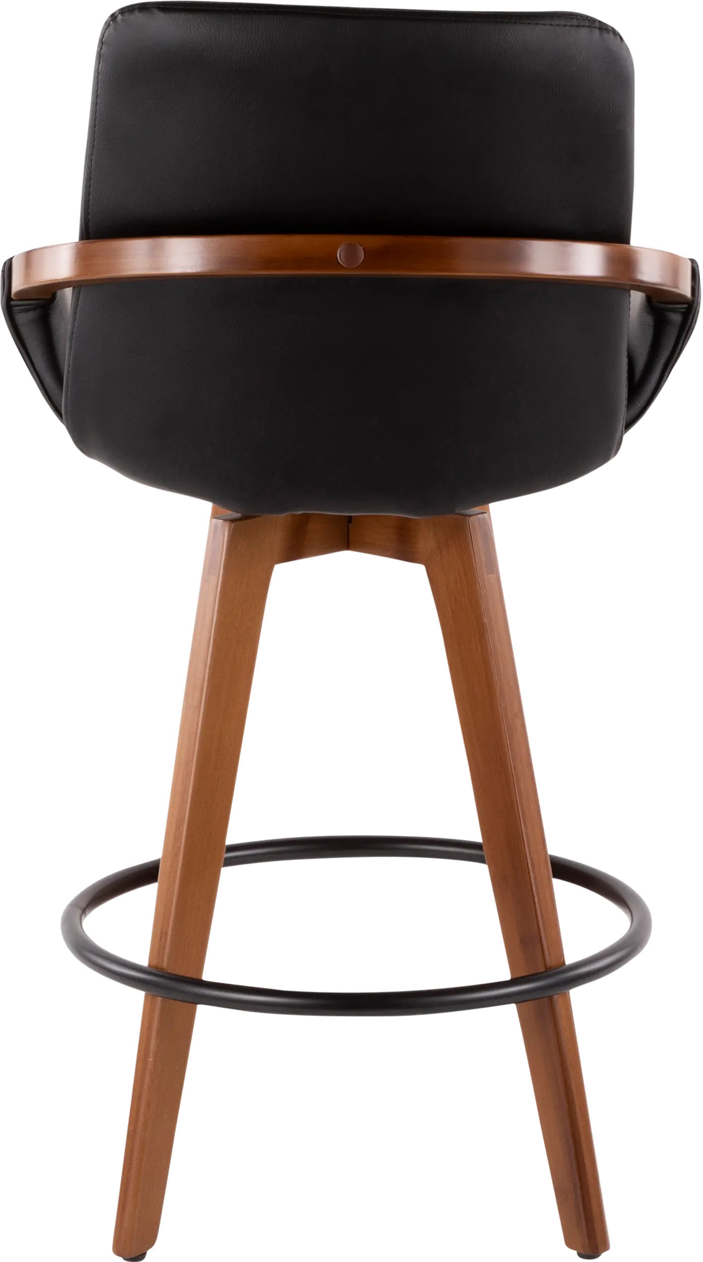 B26-COSMO WL+BK Cosmo Black and Brown Counter Height Stool-3