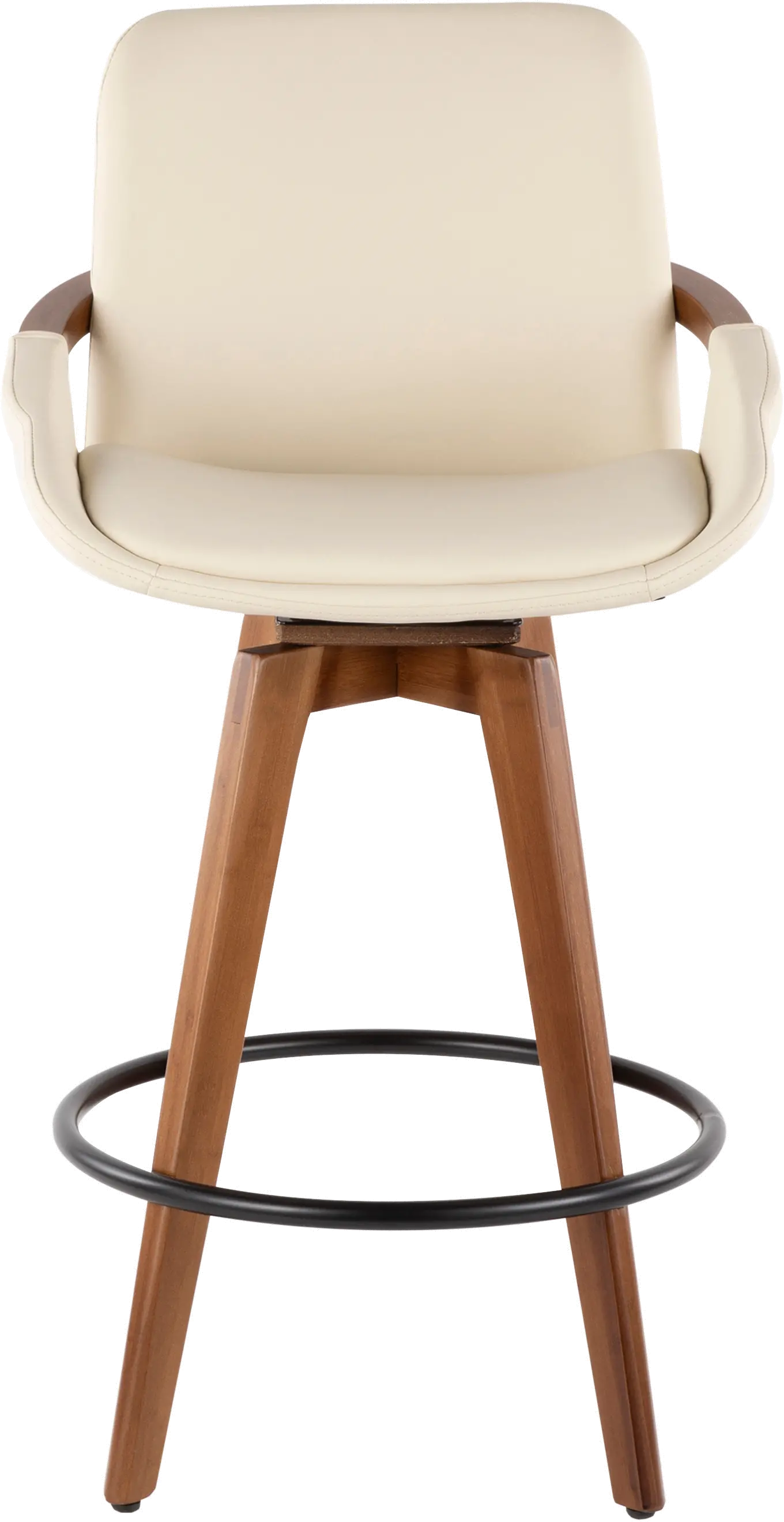 B26-COSMO WL+CR Cosmo Cream and Brown Counter Height Stool-4