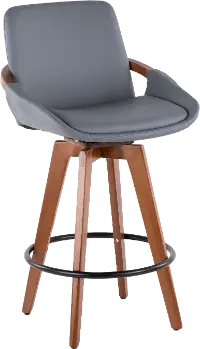 B26-COSMO WL+GY Cosmo Gray and Brown Counter Height Stool