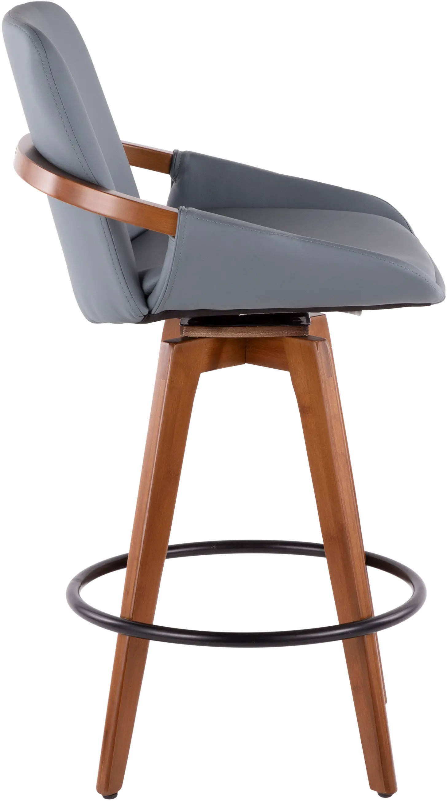 B26-COSMO WL+GY Cosmo Gray and Brown Counter Height Stool-2