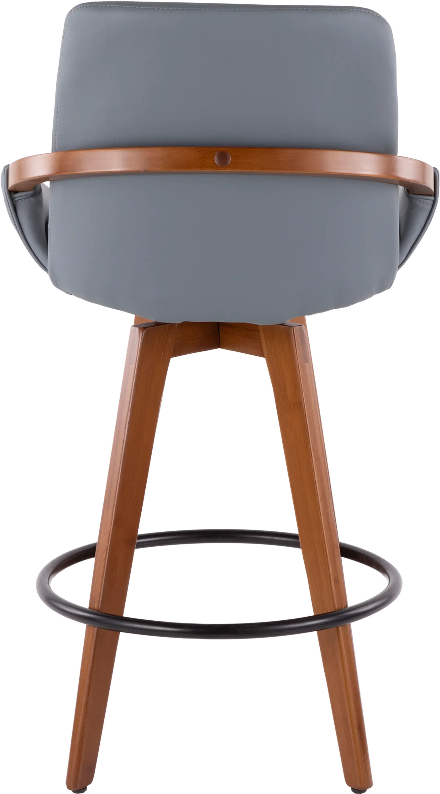 B26-COSMO WL+GY Cosmo Gray and Brown Counter Height Stool-3