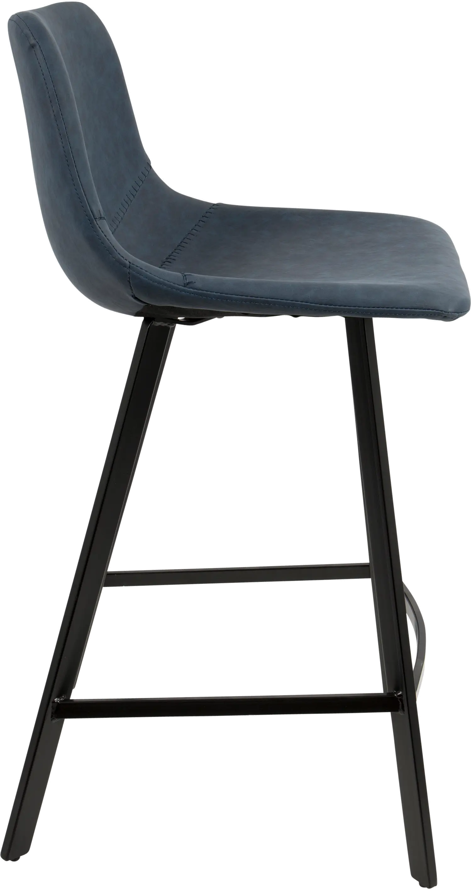 CS-OUTLW BK+BU2 Outlaw Blue Counter Height Stool, Set of 2-4
