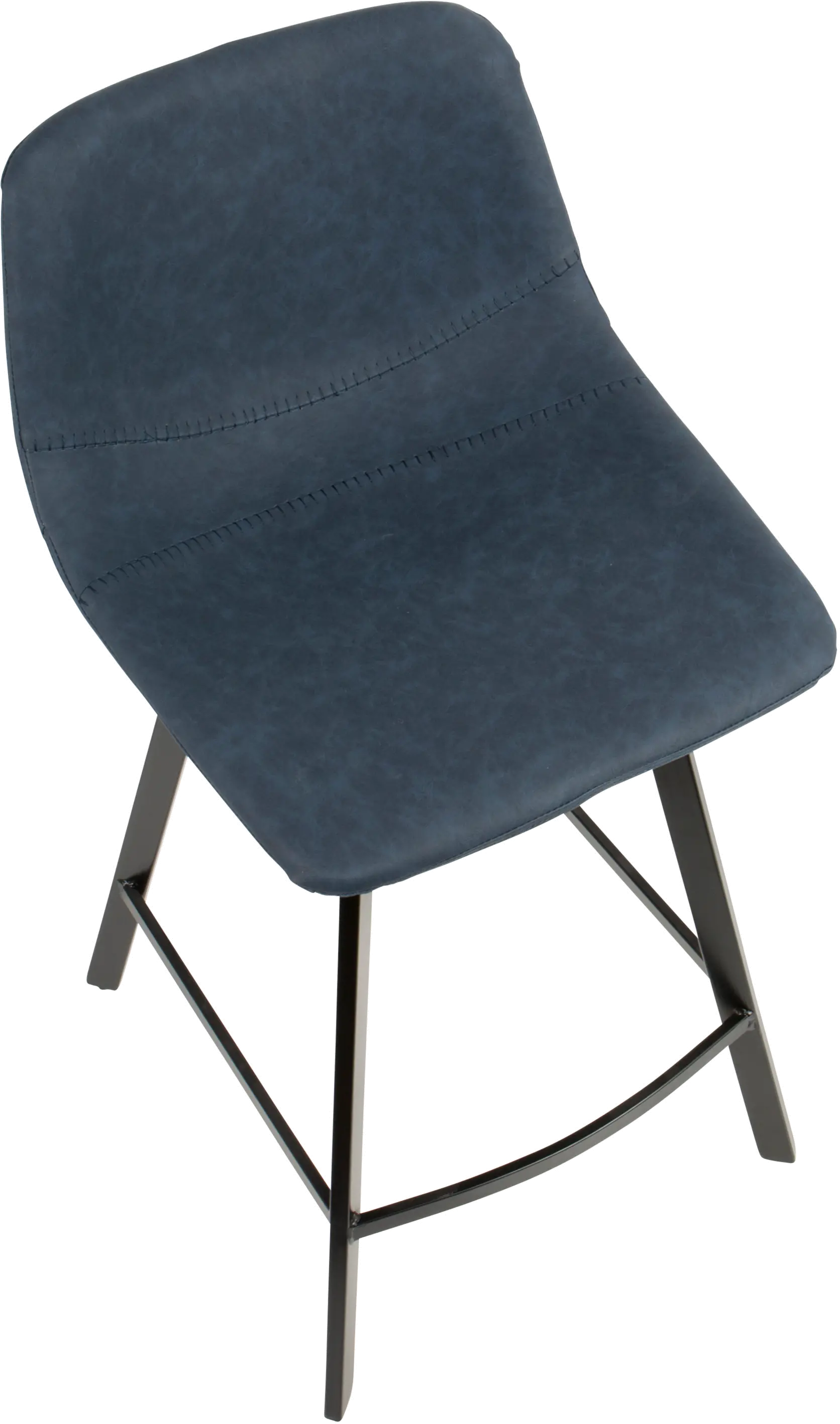 CS-OUTLW BK+BU2 Outlaw Blue Counter Height Stool, Set of 2-6