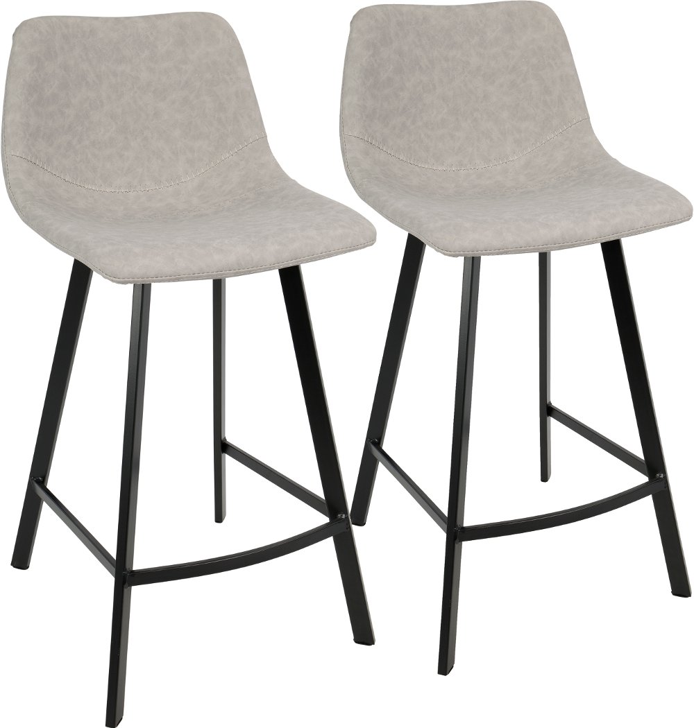 Outlaw Gray Counter Height Stool Set of 2