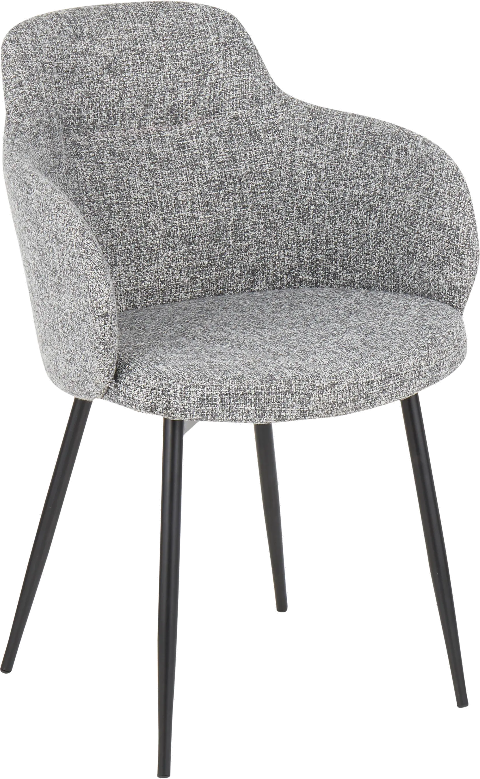 CH-BOYNE BKDGY Boyne Gray Upholstered Dining Room Chair-1