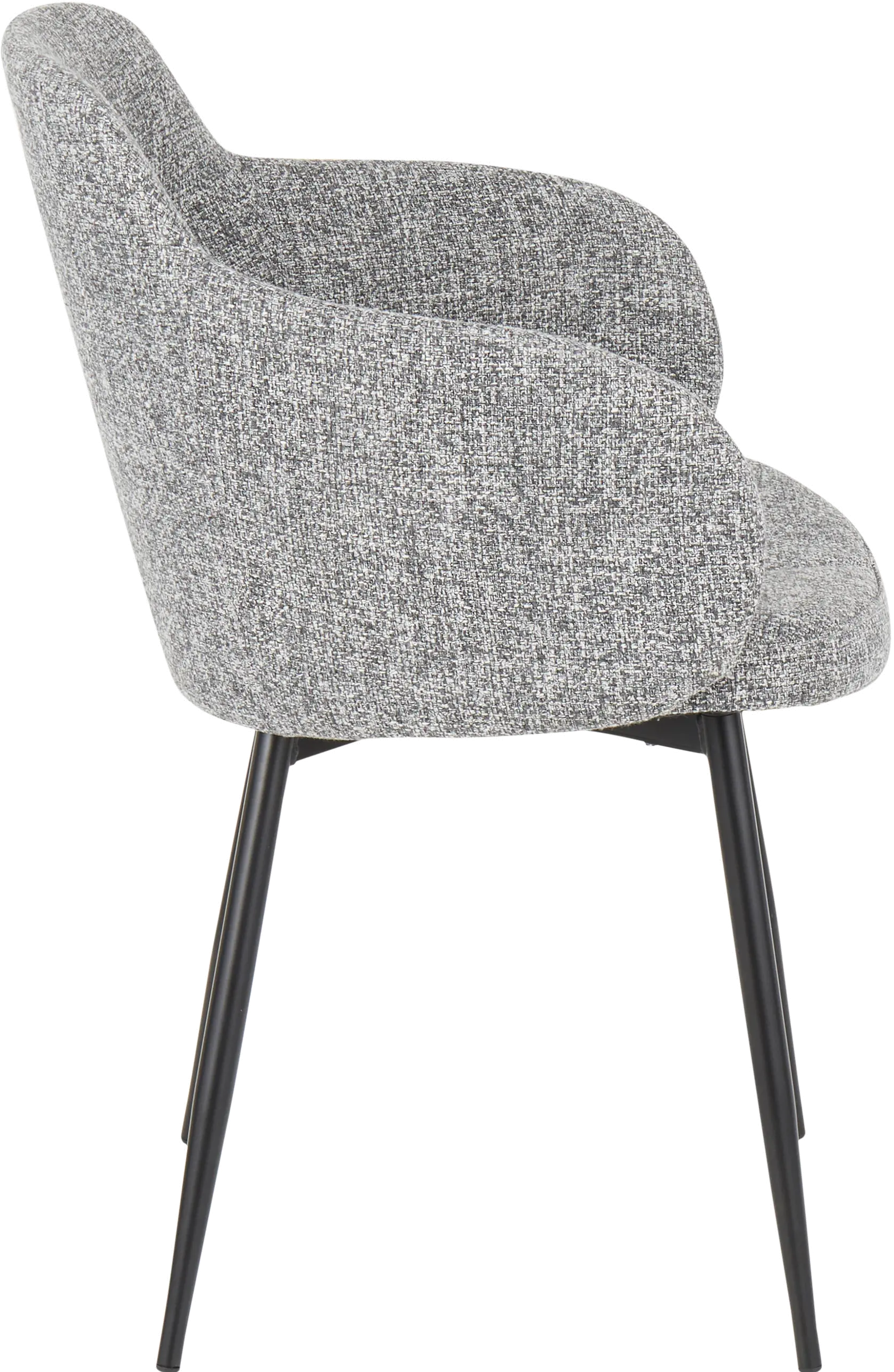 CH-BOYNE BKDGY Boyne Gray Upholstered Dining Room Chair-3