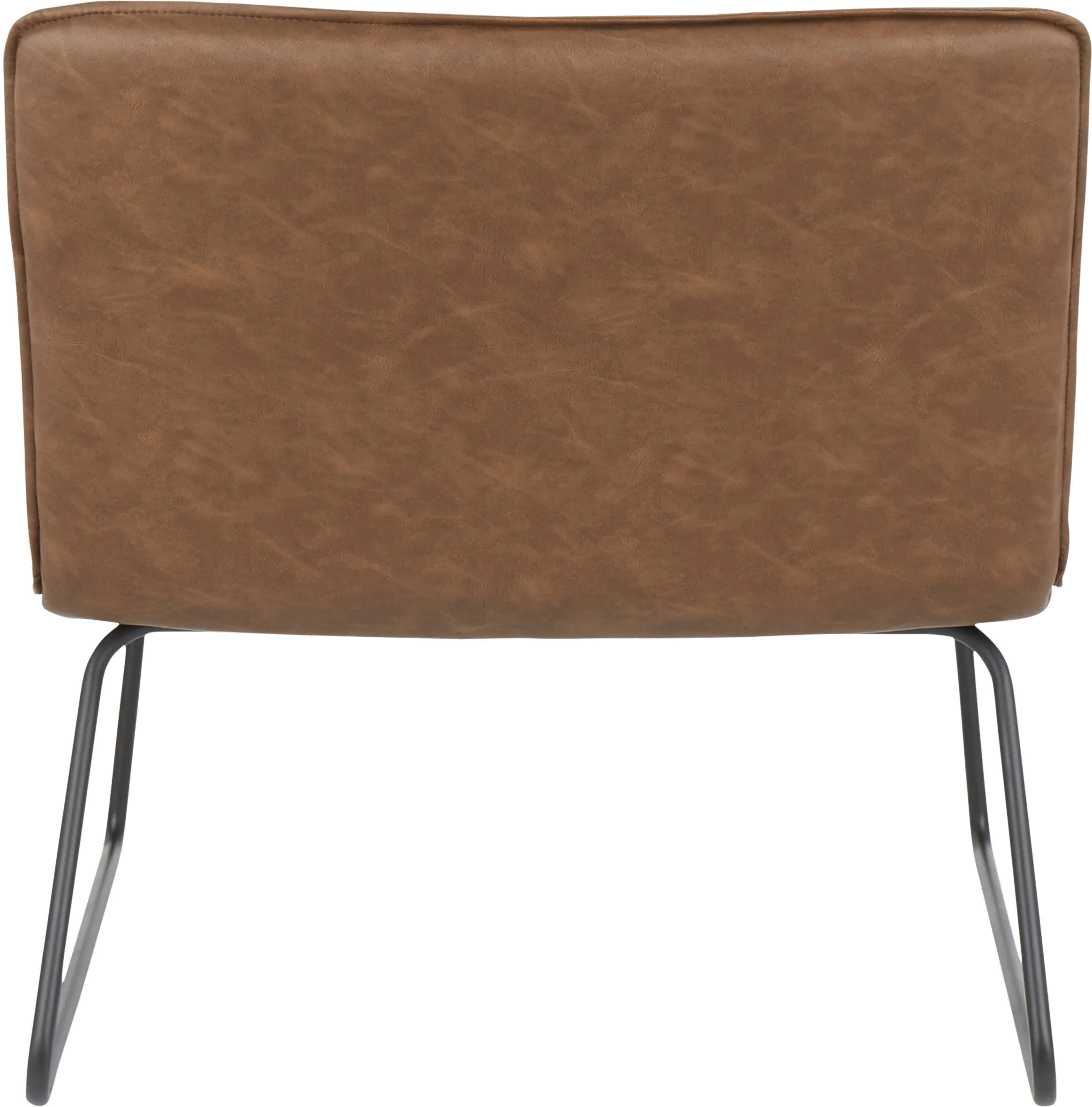 CHR-CASPER BKE Casper Industrial Espresso Brown Faux Leather Accent Chair-5