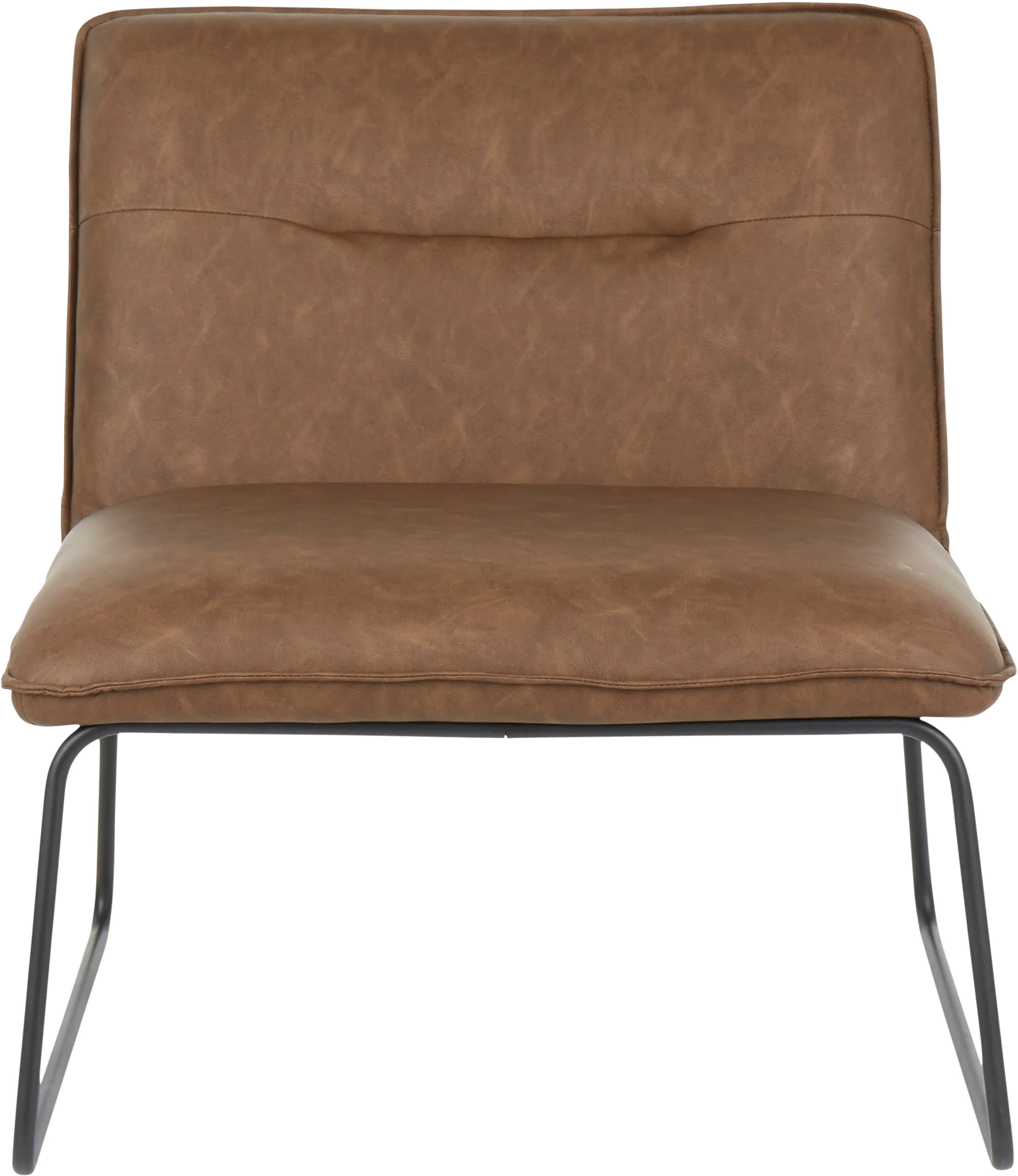 CHR-CASPER BKE Casper Industrial Espresso Brown Faux Leather Accent Chair-6