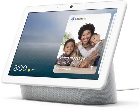 GA00426-US Google Nest Hub Max with Google Assistant - Chalk-1