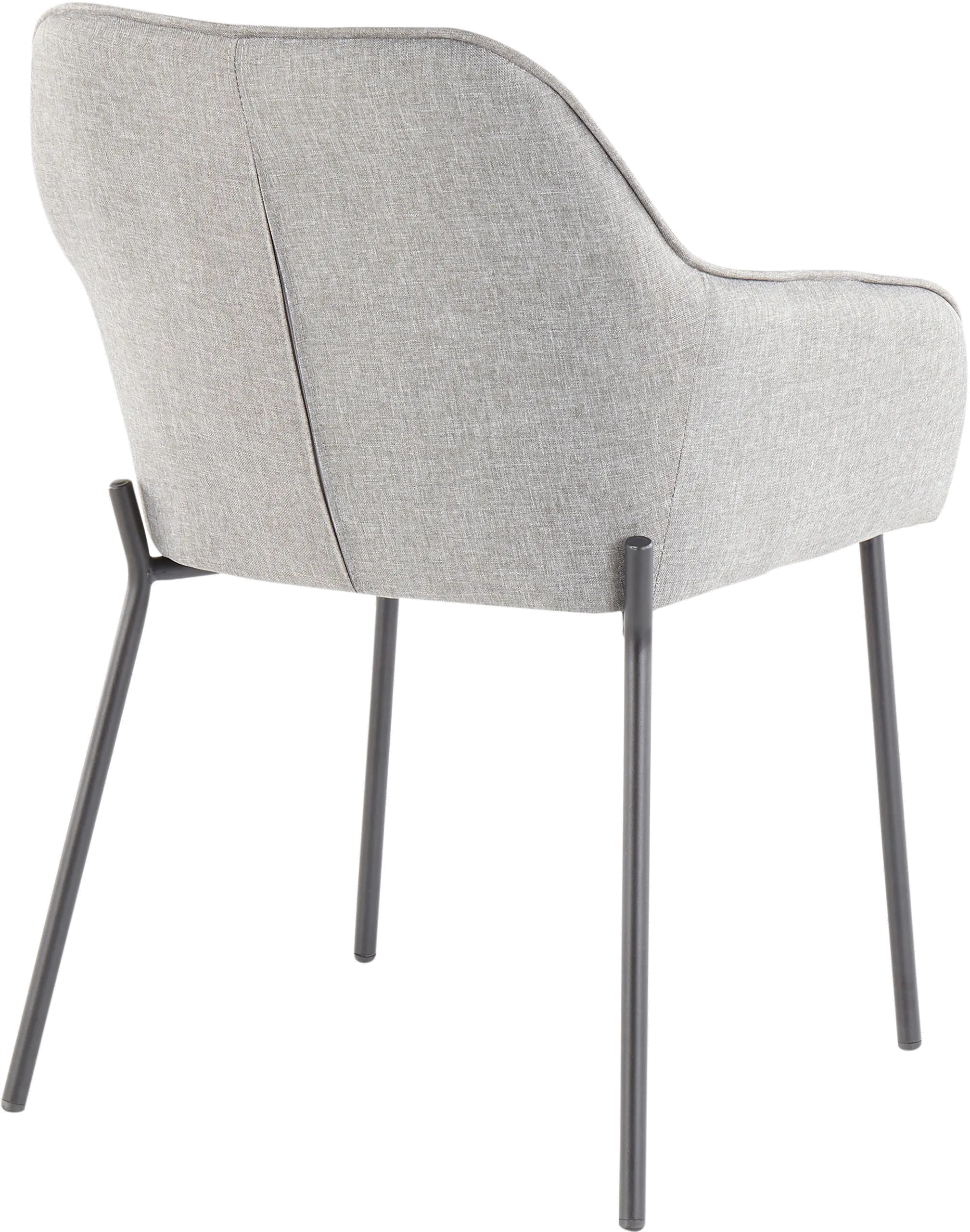DC-DANIELLA BKGY2 Contemporary Gray and Black Dining Room Chair (Set of 2) - Daniella-4