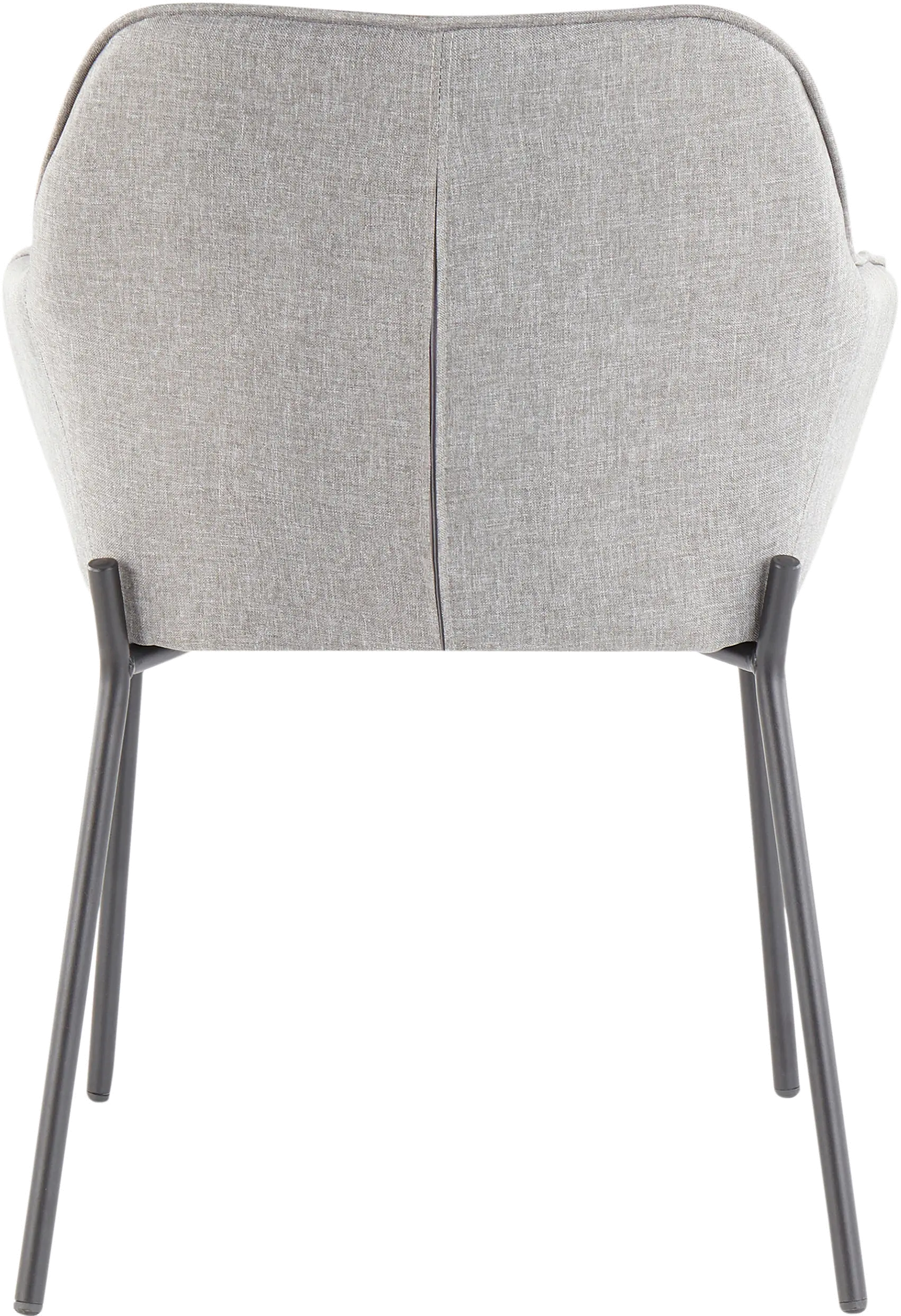 DC-DANIELLA BKGY2 Contemporary Gray and Black Dining Room Chair (Set of 2) - Daniella-5