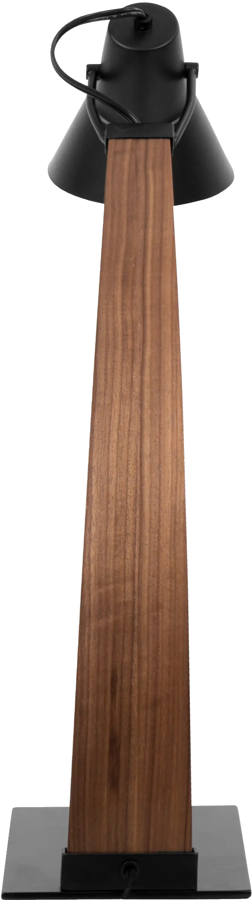 LS-NOAH-WL-BK/LAMP Mid Century Modern Walnut and Black Table Lamp-5