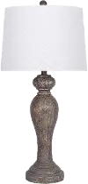 31 Inch Opal Gray Resin Table Lamp