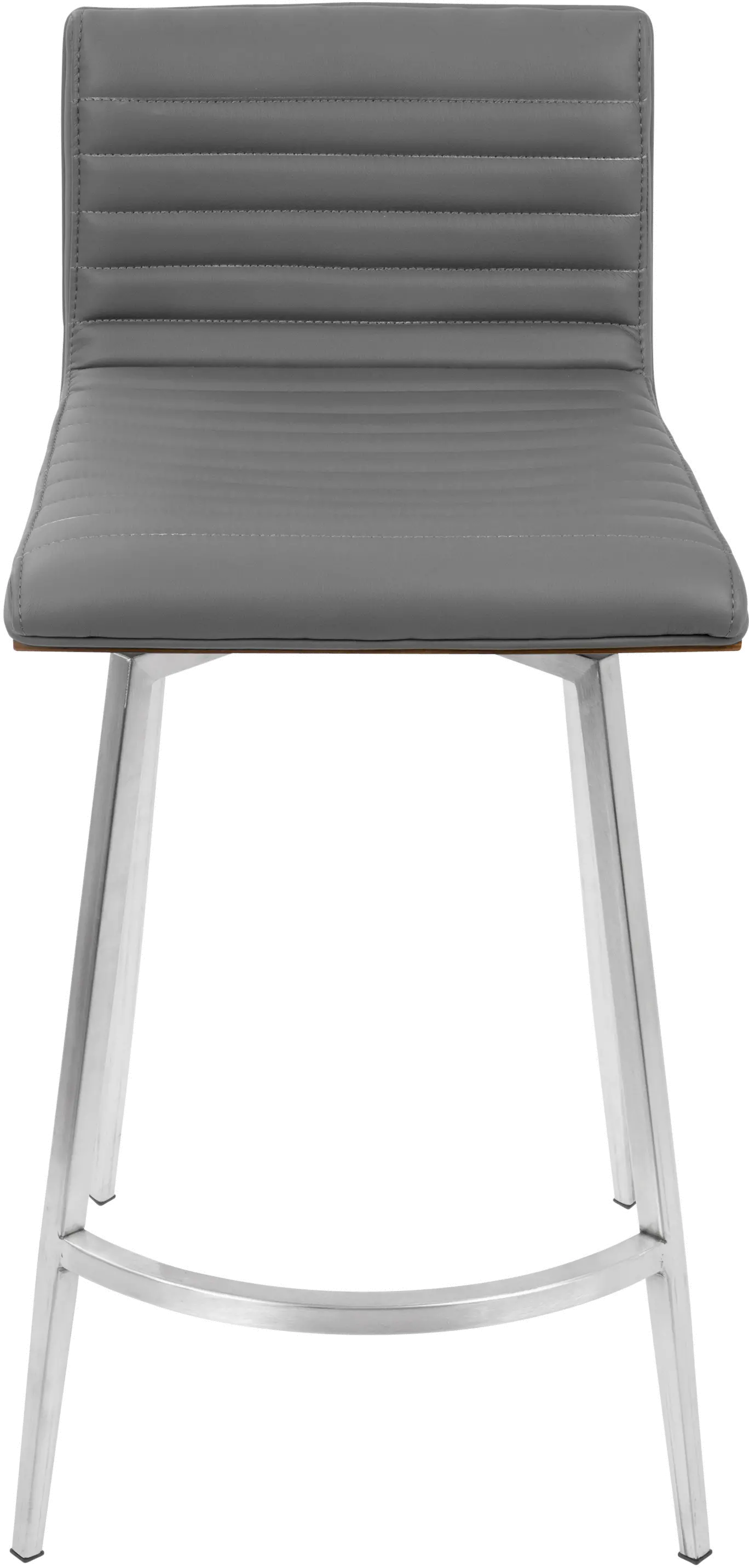 B26-MSNSW WLGY2 Contemporary Gray Swivel Counter Height Stool (Set of 2) - Mason-2