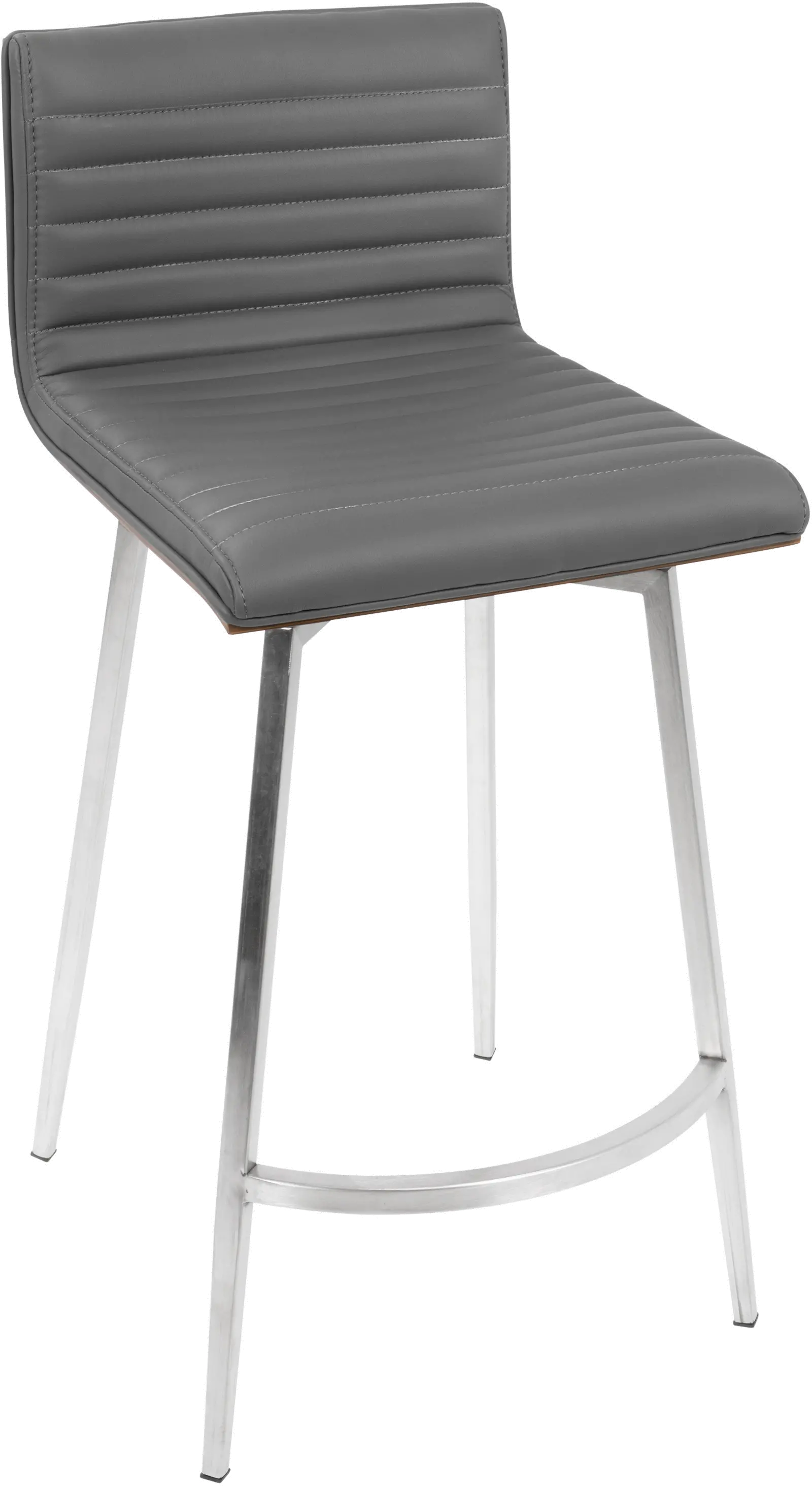 B26-MSNSW WLGY2 Contemporary Gray Swivel Counter Height Stool (Set of 2) - Mason-3
