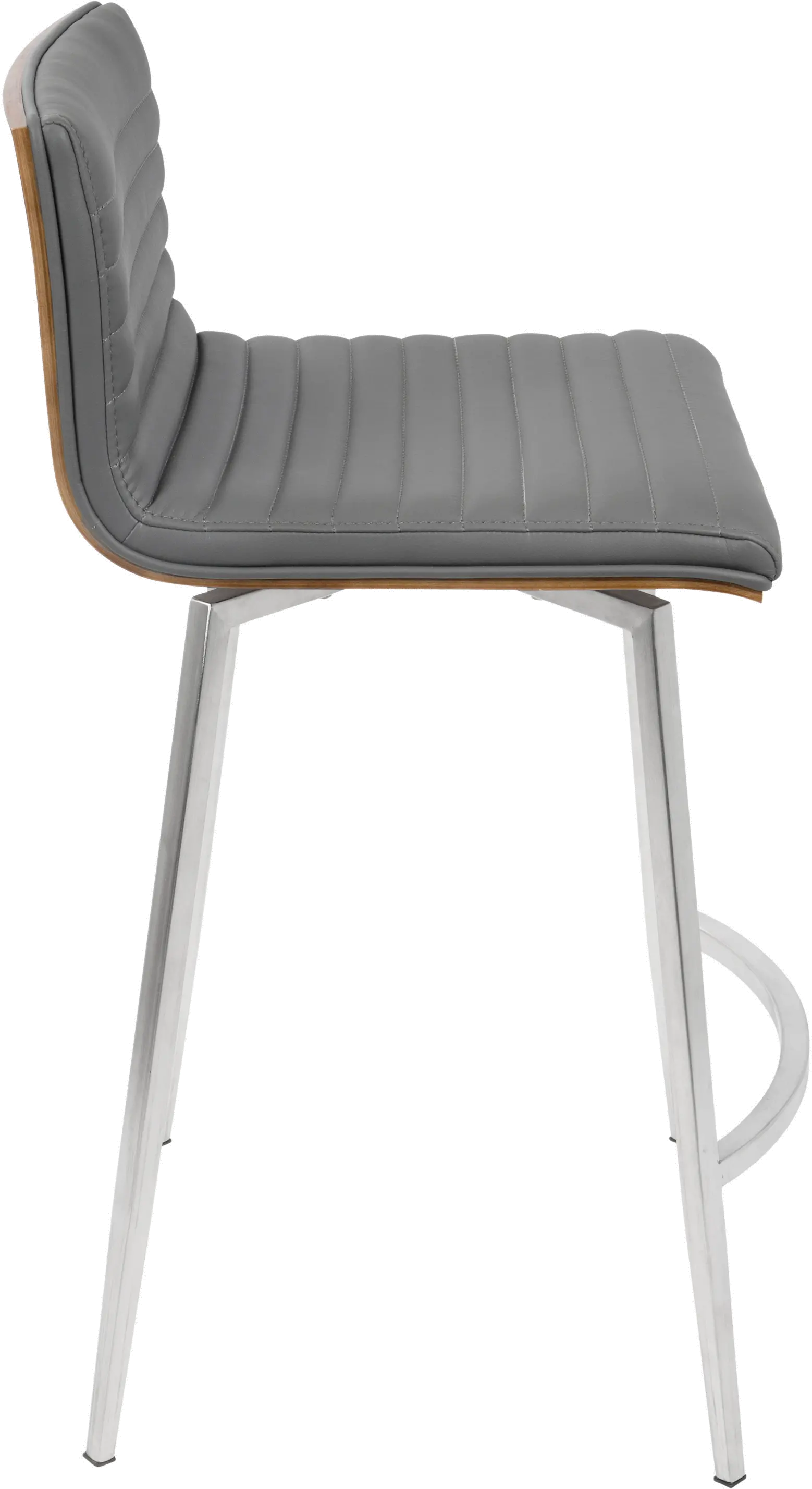 B26-MSNSW WLGY2 Contemporary Gray Swivel Counter Height Stool (Set of 2) - Mason-4