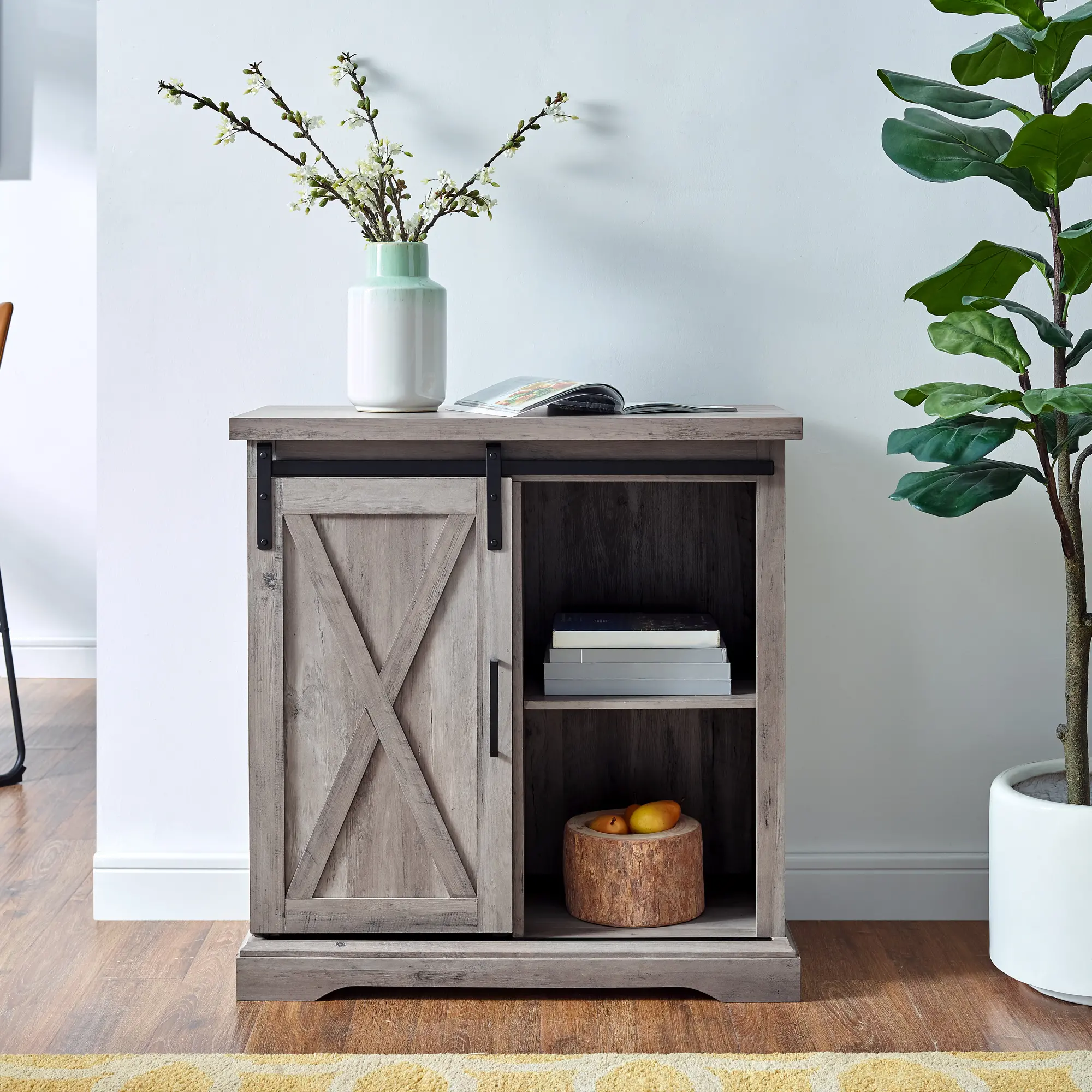 AF32ALXDGW Carolina Gray Farmhouse Buffet Cabinet - Walker Edison-1