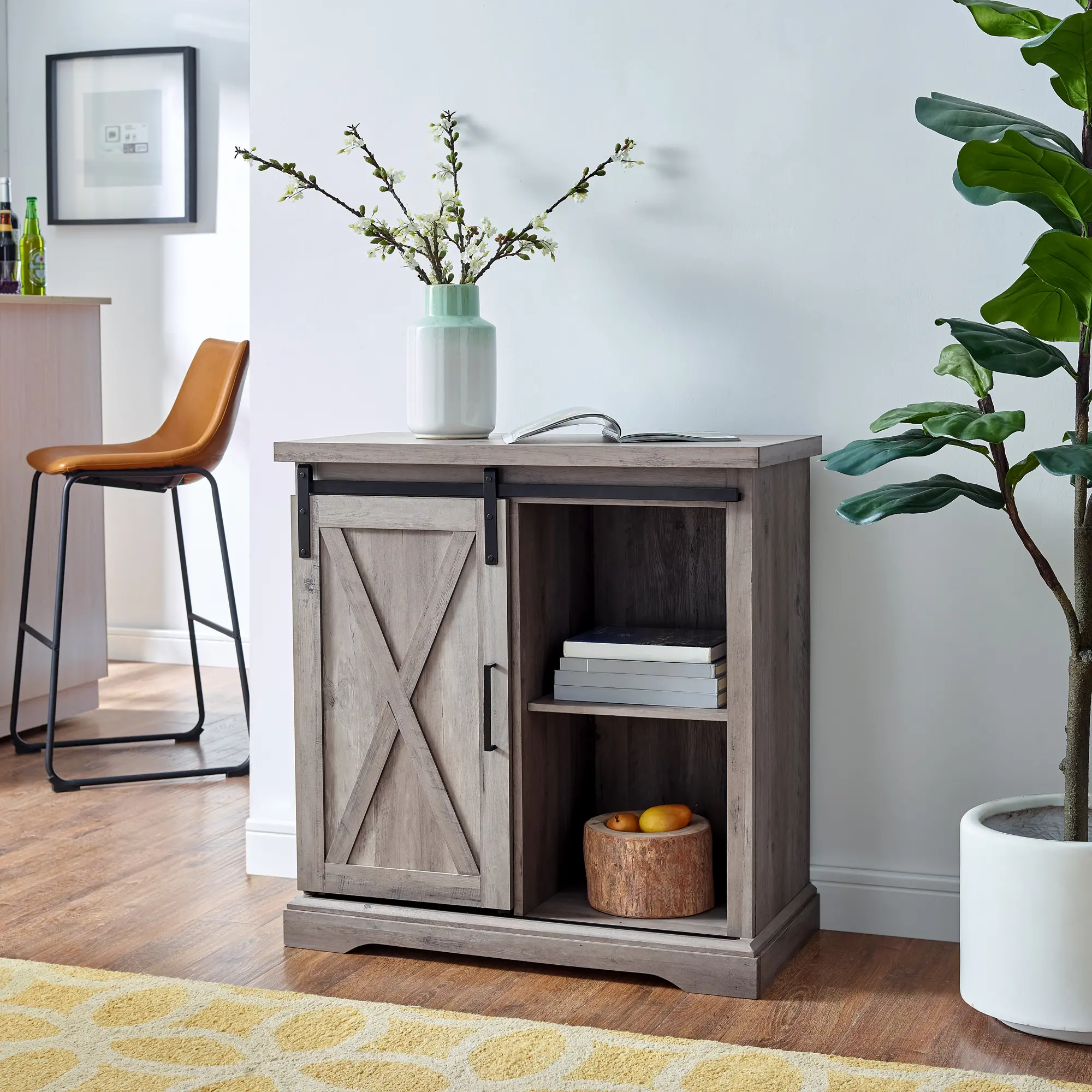 AF32ALXDGW Carolina Gray Farmhouse Buffet Cabinet - Walker Edison-2