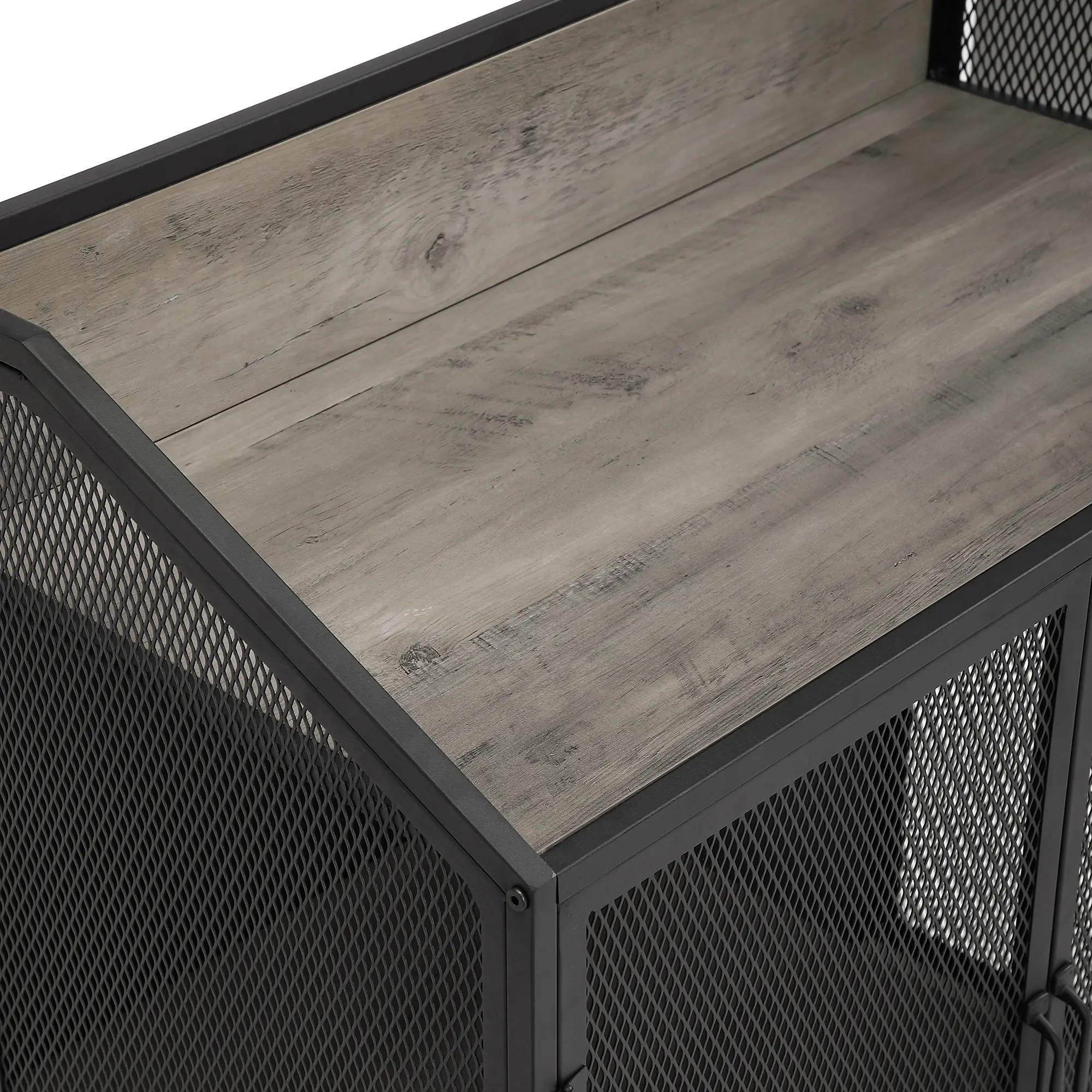 BU33SOIBCGW Avery Gray Wash 33 Inch Bar Cabinet - Walker Edison-5