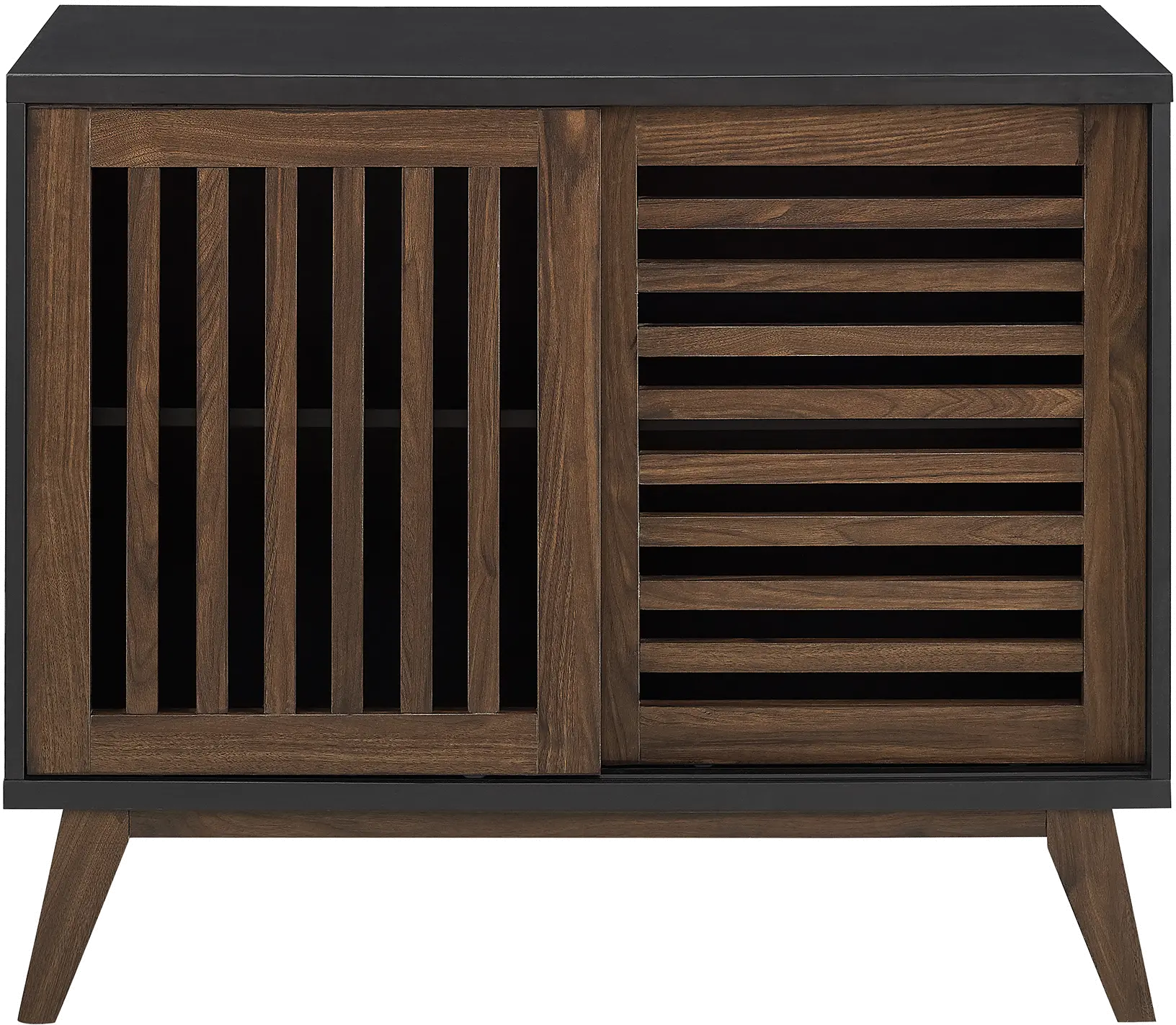 AF36SSDSB Mid Century Walnut 36 inch TV Stand - Walker Edison-4