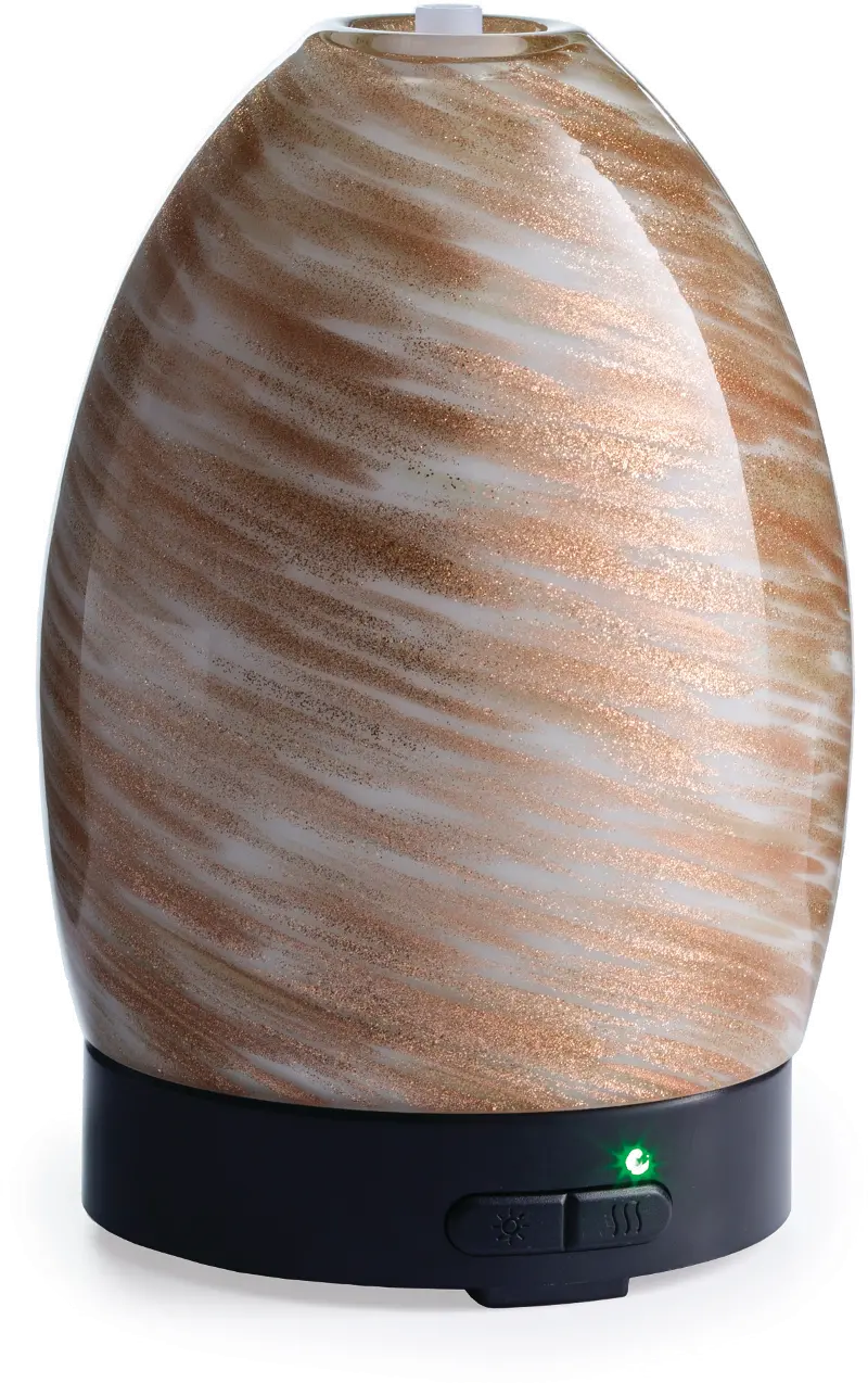 Gold and White Airome Ultrasonic Oil Diffuser