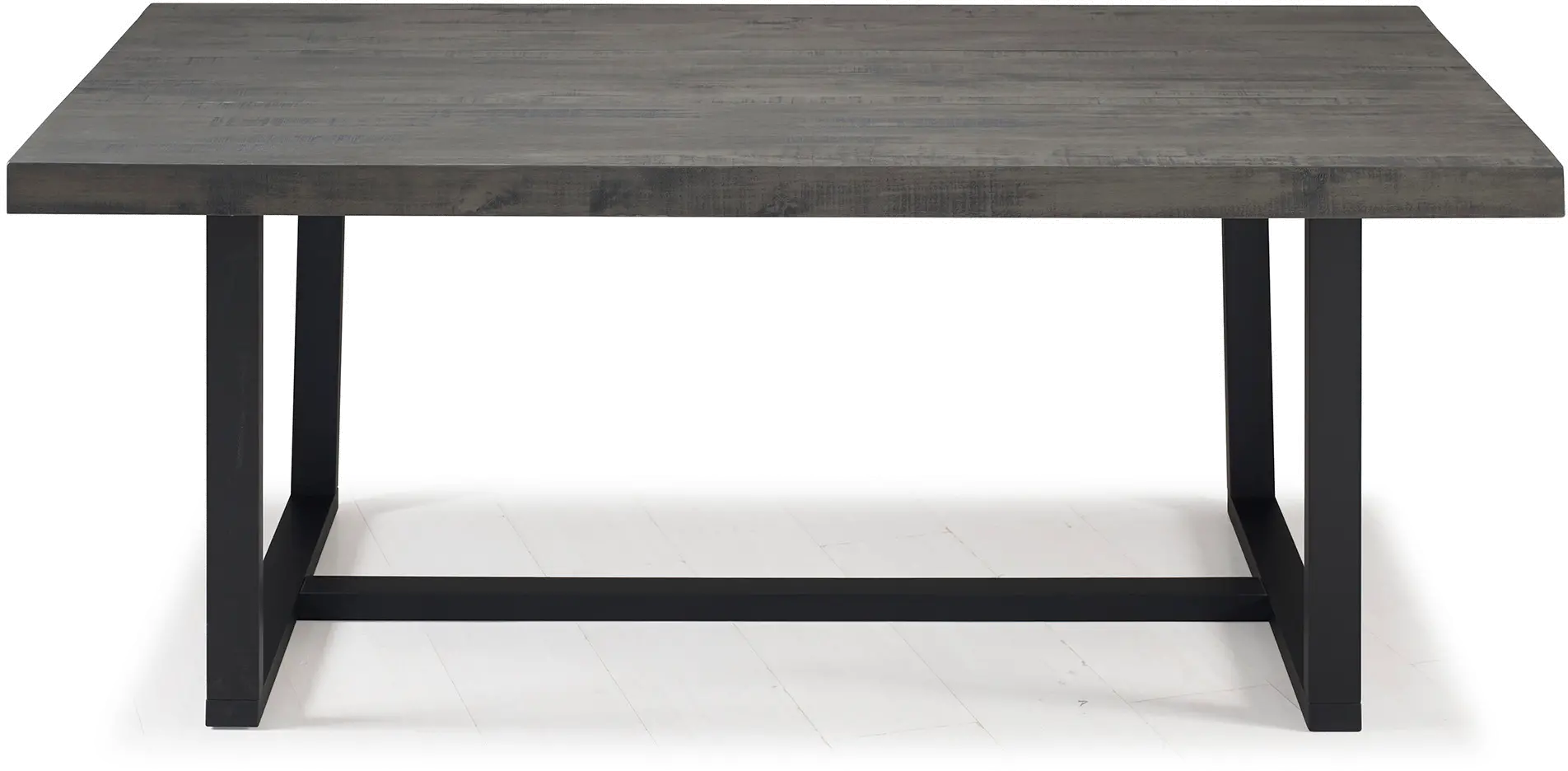 TW72DSWGY Argon Rustic Gray 72 Inch Dining Room Table - Walker Edison-1