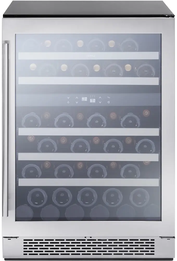 PRW24C02BG Zephyr Presrv Dual Zone Wine Refrigerator - Black Stainless Steel-1