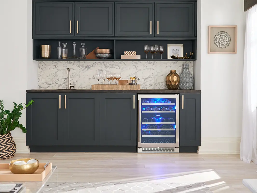 PRW24C02BG Zephyr Presrv Dual Zone Wine Refrigerator - Black Stainless Steel-6